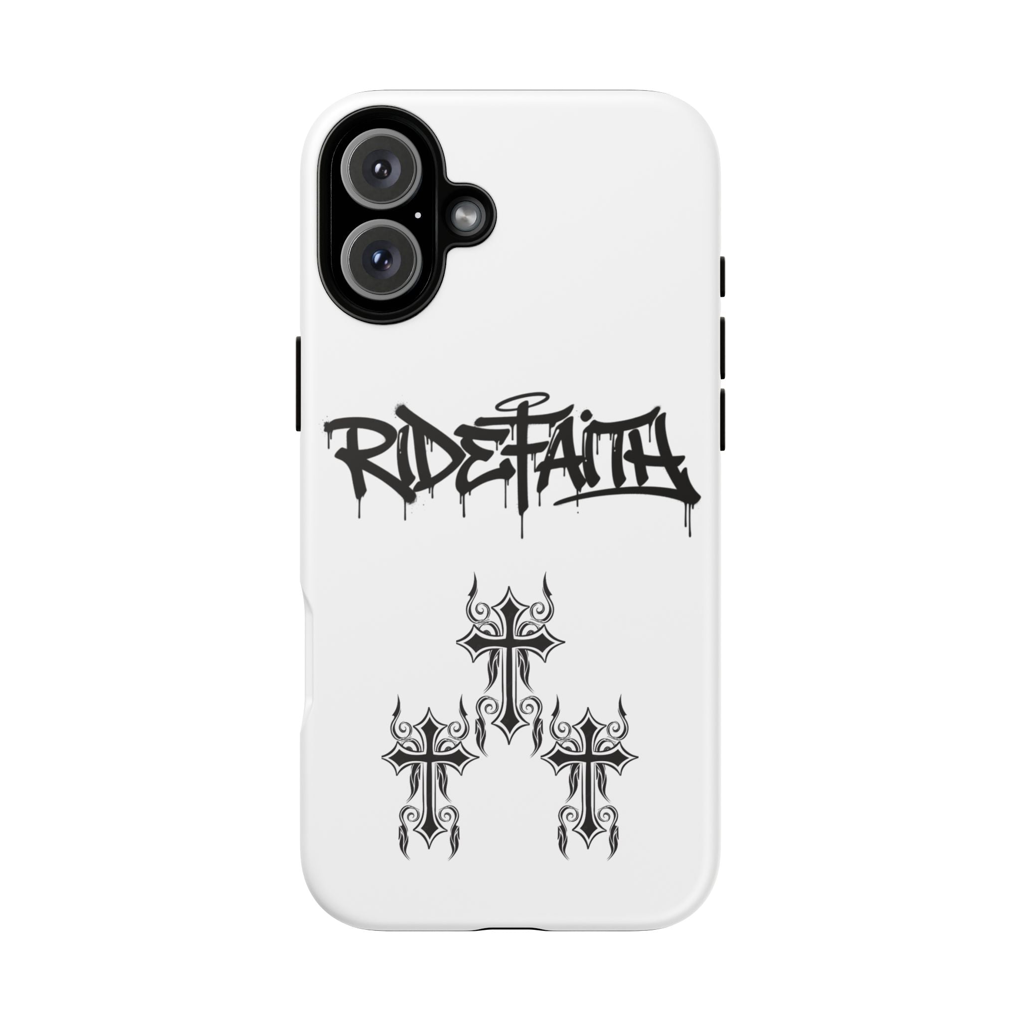RideFaith Graffiti Tough Phone Case “WHITE”
