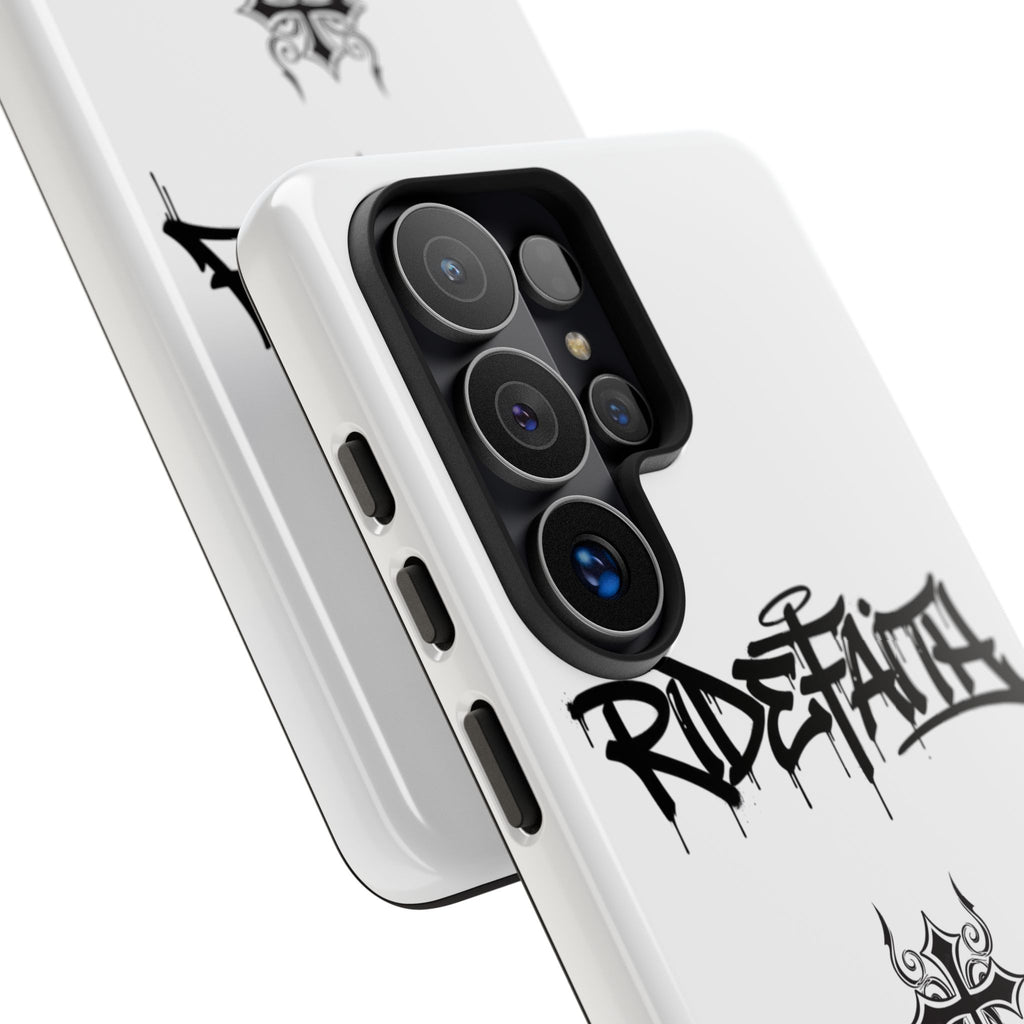 RideFaith Graffiti Tough Phone Case “WHITE”