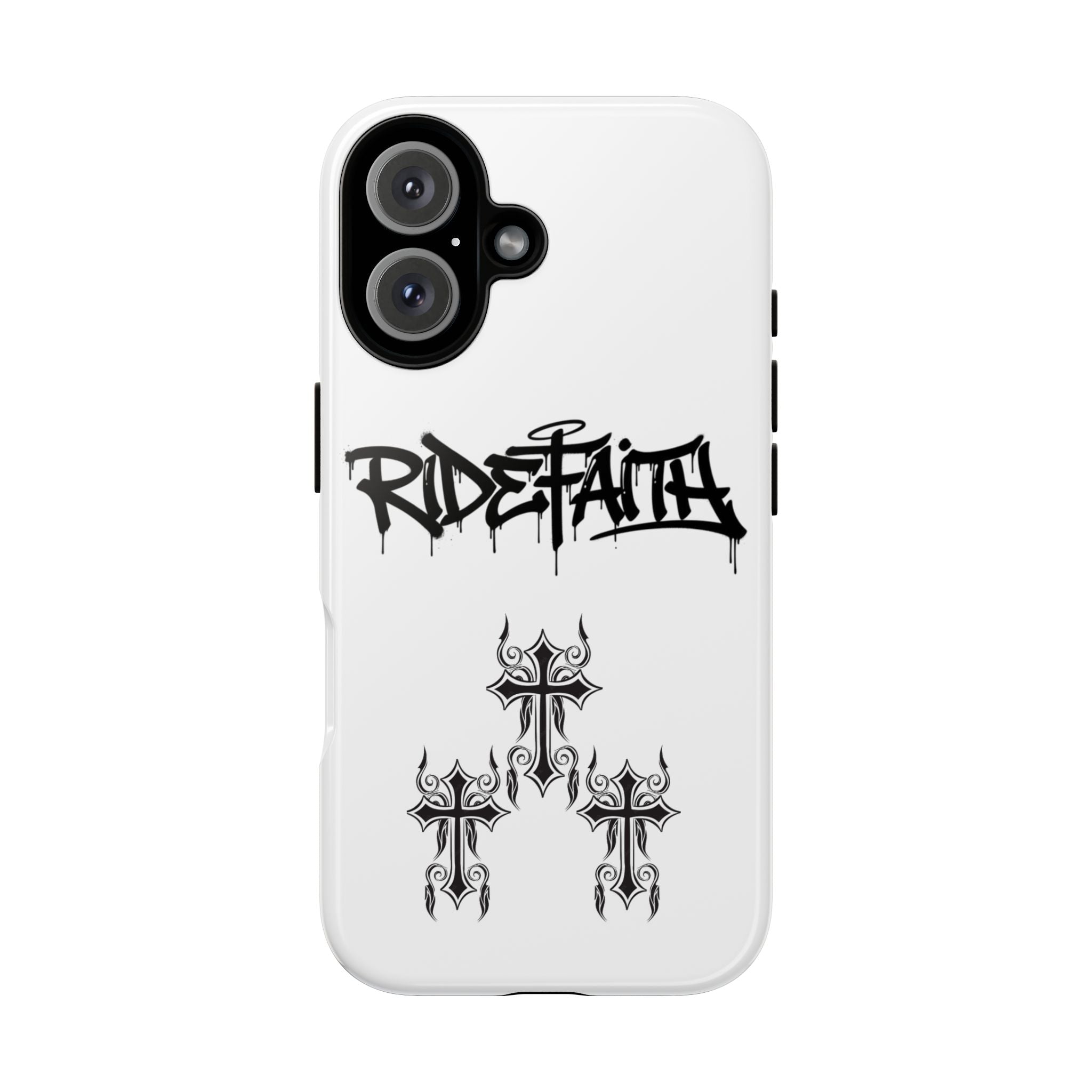 RideFaith Graffiti Tough Phone Case “WHITE”