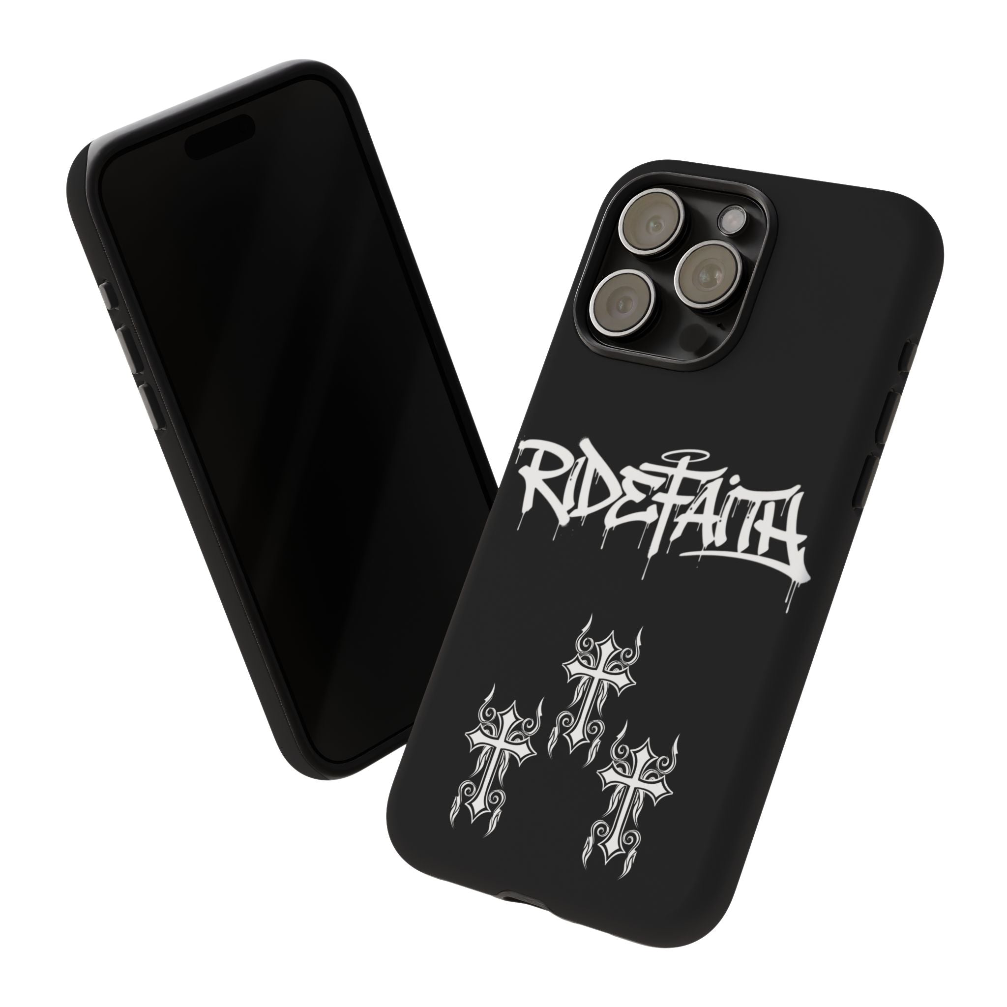 RideFaith Graffiti Tough Phone Case “BLACK”
