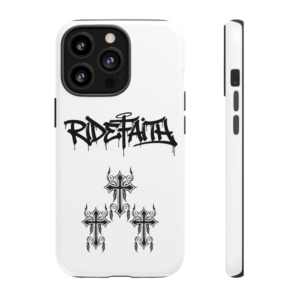 RideFaith Graffiti Tough Phone Case “WHITE”