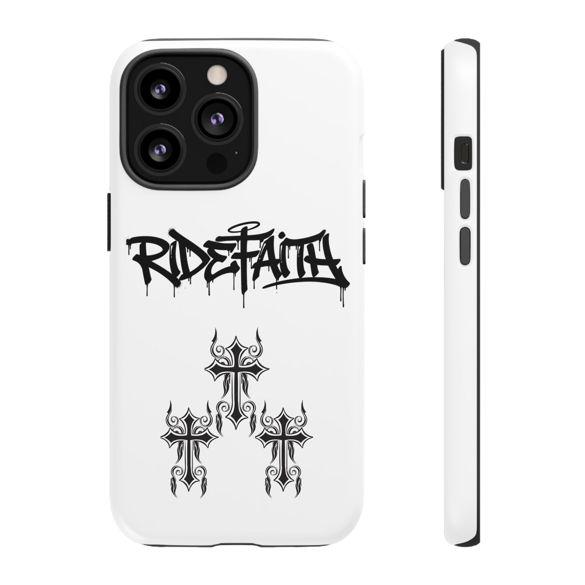 RideFaith Graffiti Tough Phone Case “WHITE”