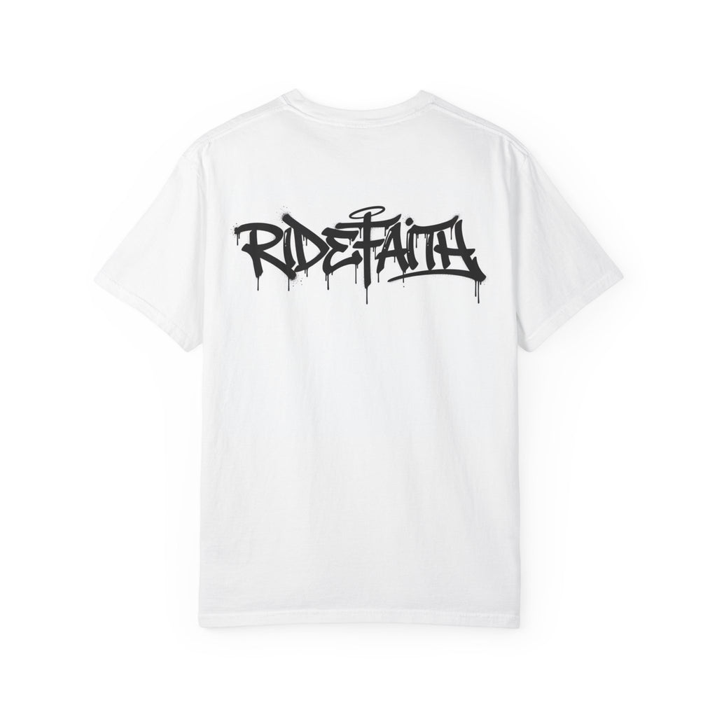 RideFaith Graffiti Logo T‑Shirt