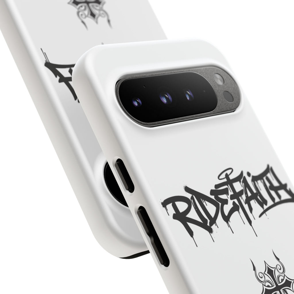RideFaith Graffiti Tough Phone Case “WHITE”