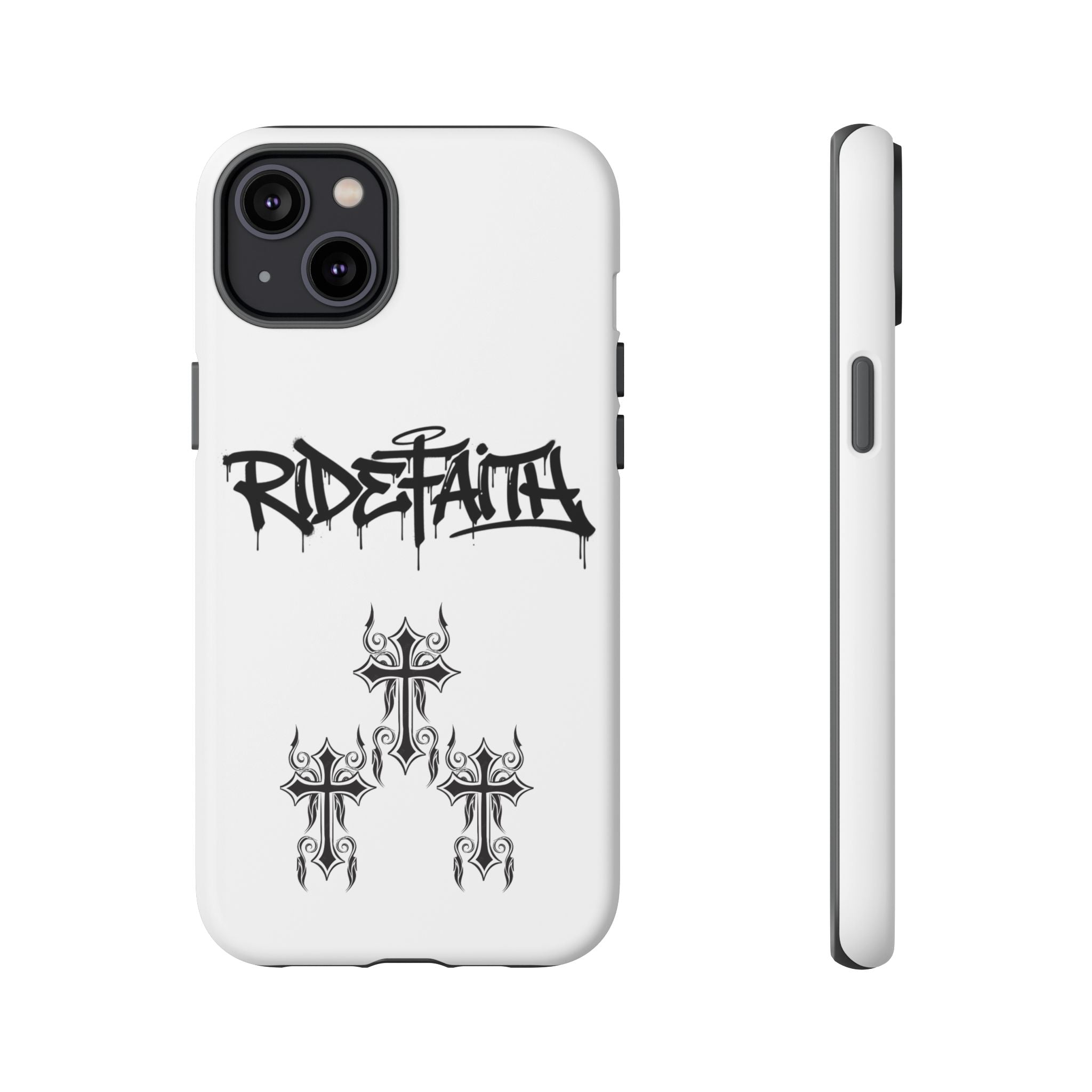 RideFaith Graffiti Tough Phone Case “WHITE”