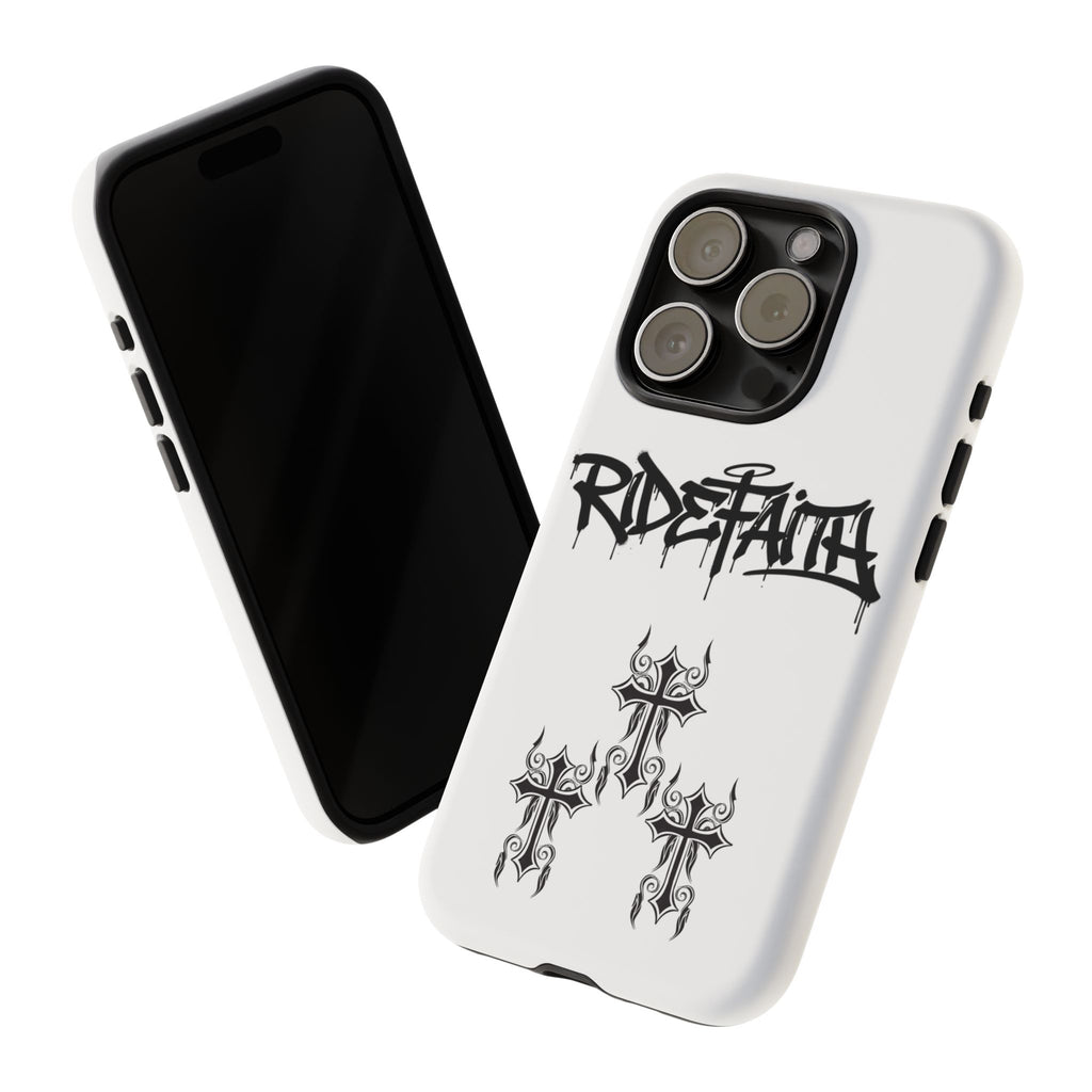 RideFaith Graffiti Tough Phone Case “WHITE”