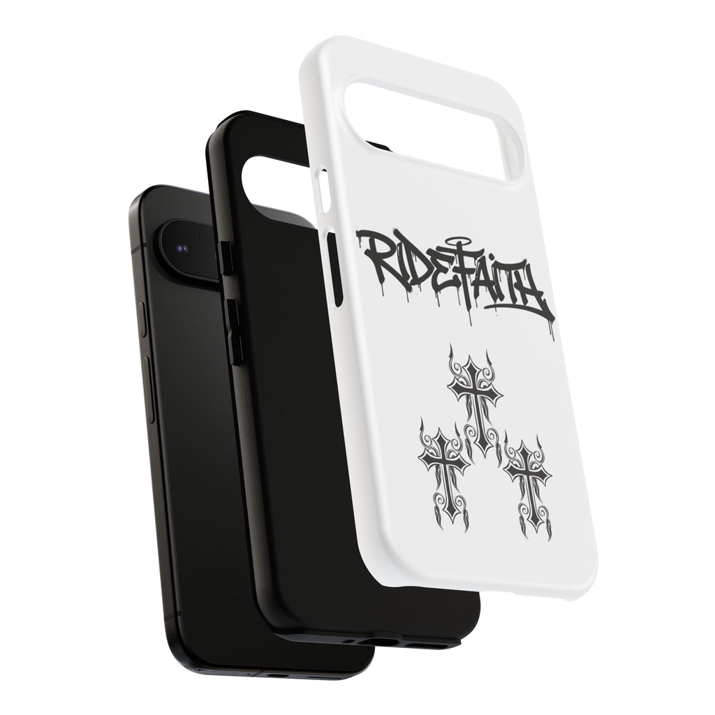 RideFaith Graffiti Tough Phone Case “WHITE”