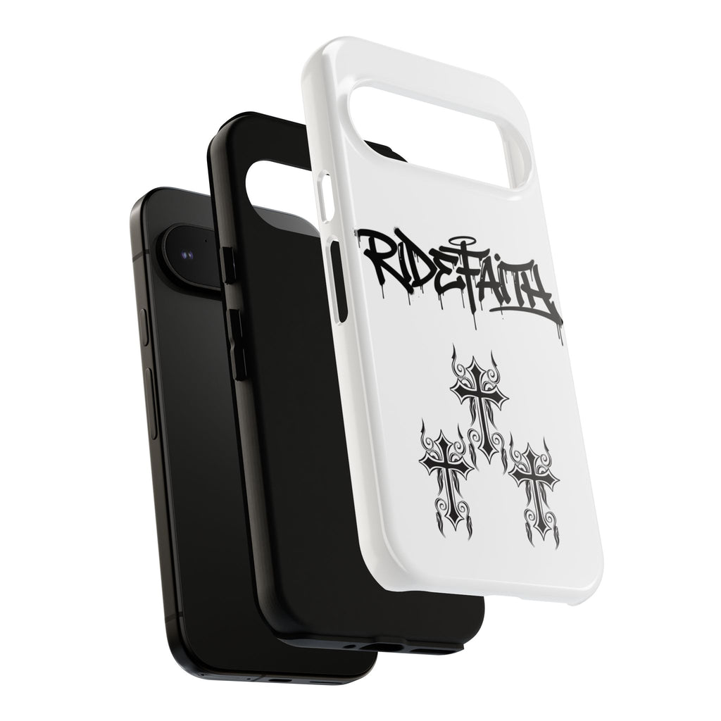 RideFaith Graffiti Tough Phone Case “WHITE”