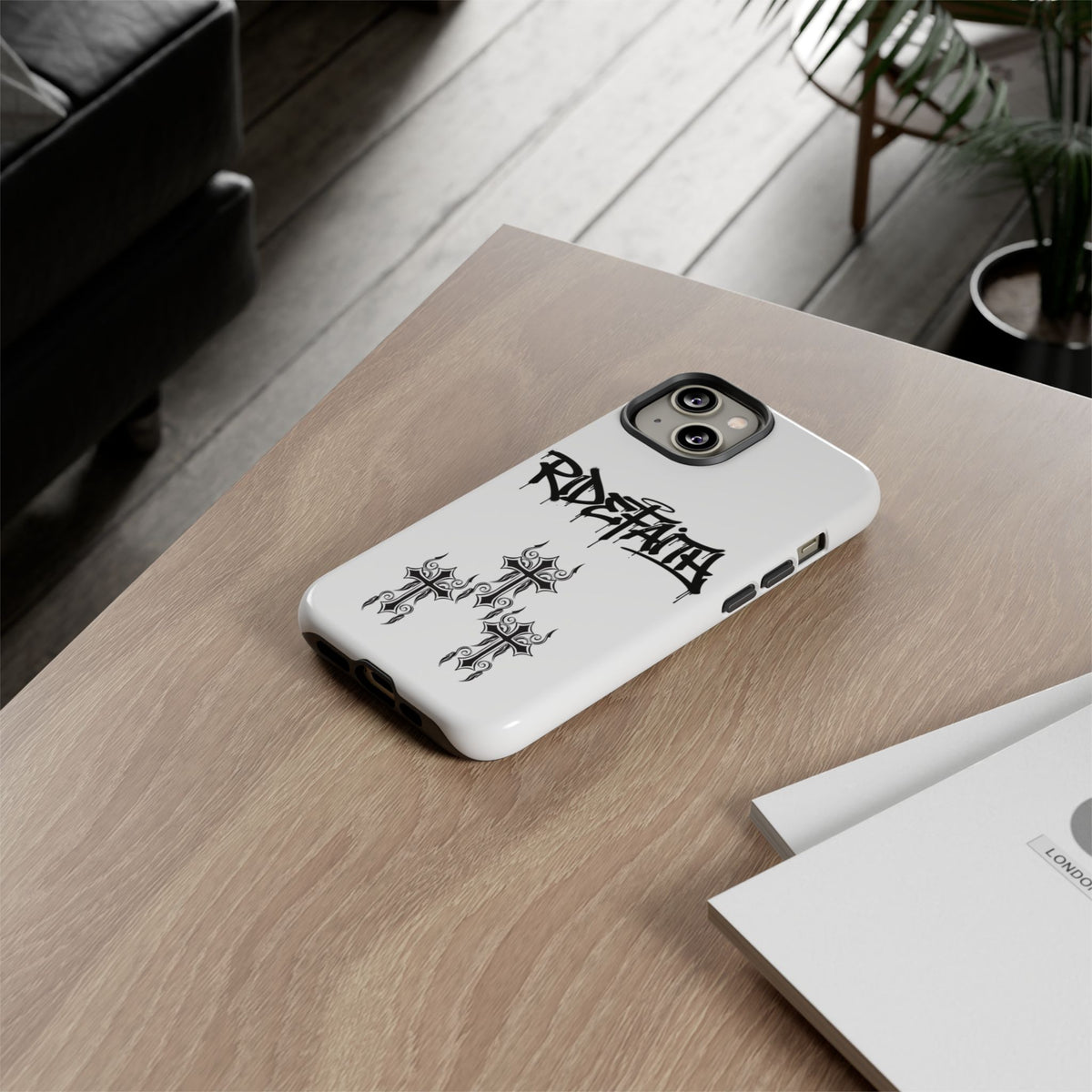 RideFaith Graffiti Tough Phone Case “WHITE”