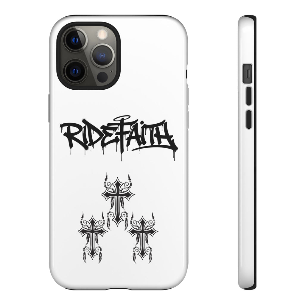 RideFaith Graffiti Tough Phone Case “WHITE”