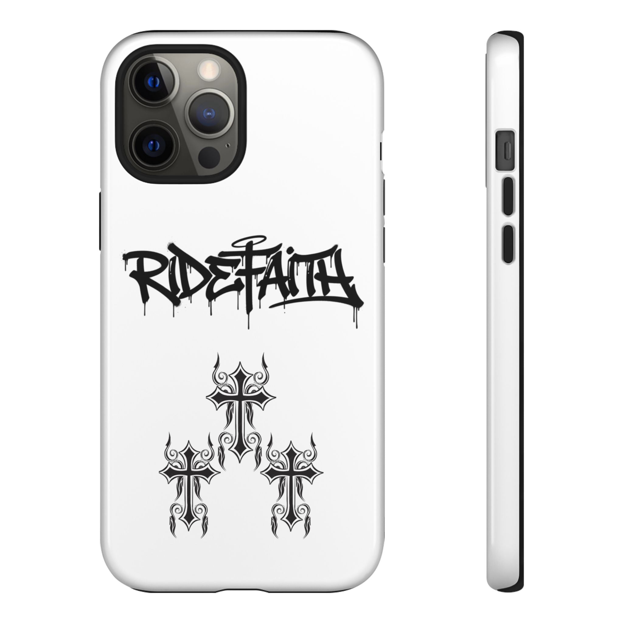 RideFaith Graffiti Tough Phone Case “WHITE”