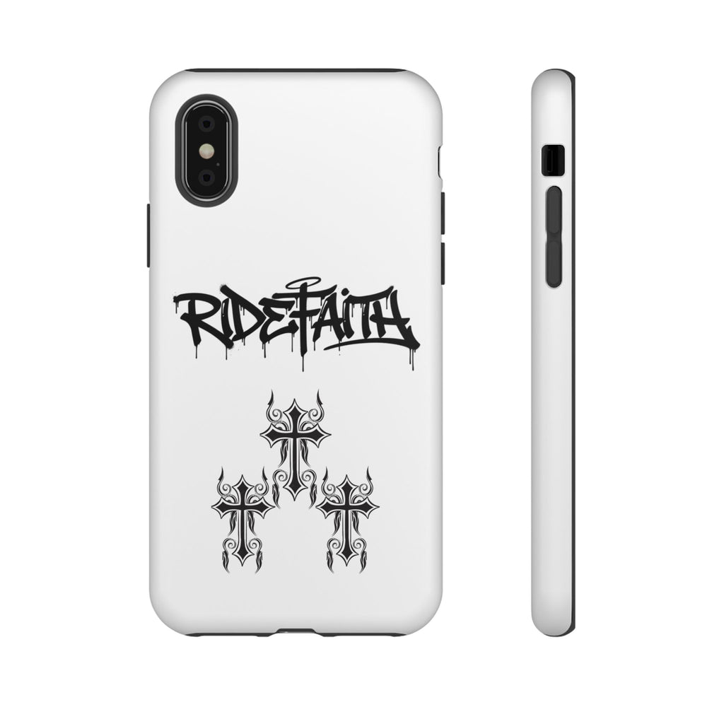 RideFaith Graffiti Tough Phone Case “WHITE”
