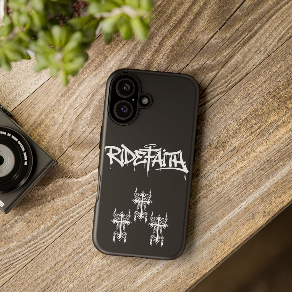 RideFaith Graffiti Tough Phone Case “BLACK”
