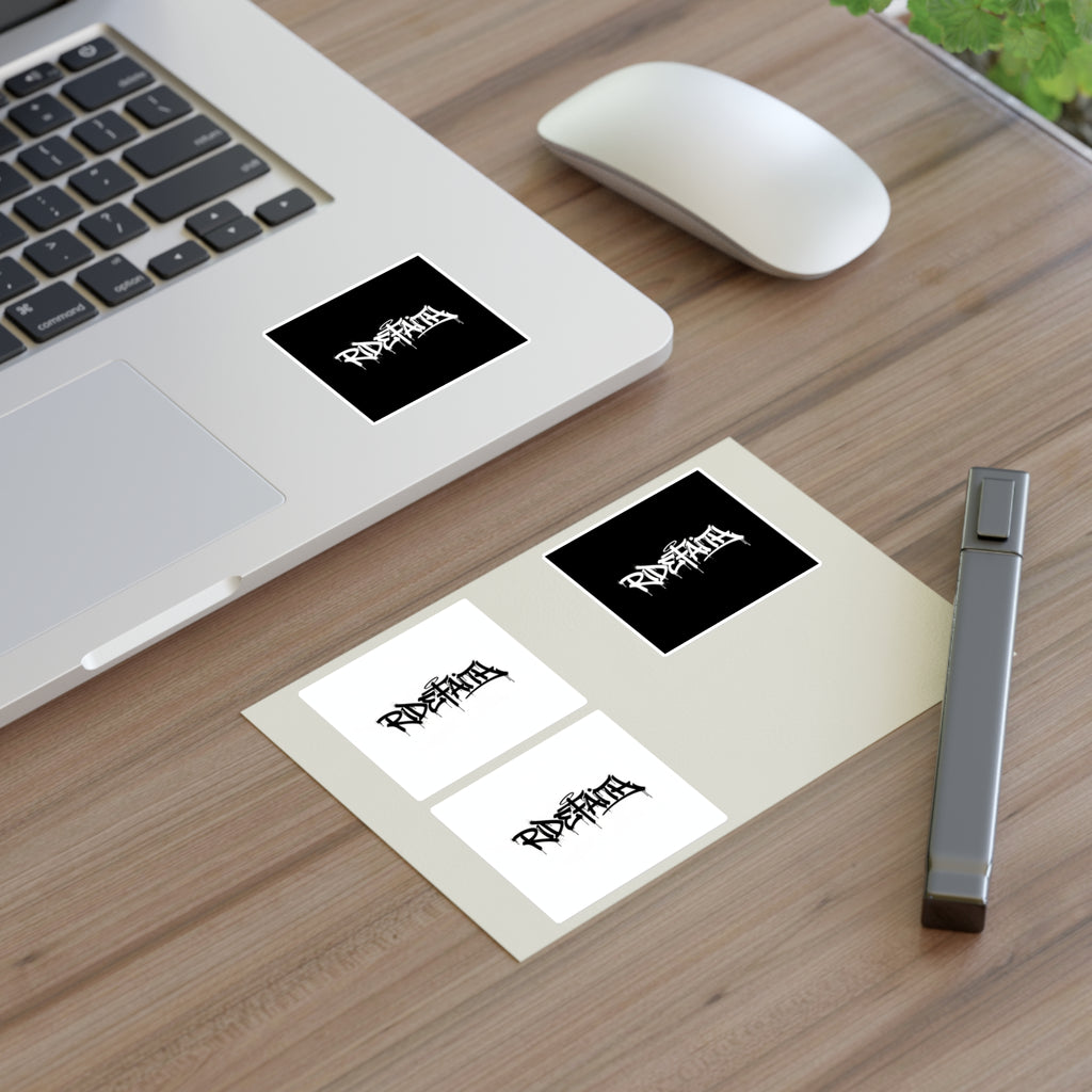RideFaith Graffiti Logo Sticker Sheet — Black & White & Holographic