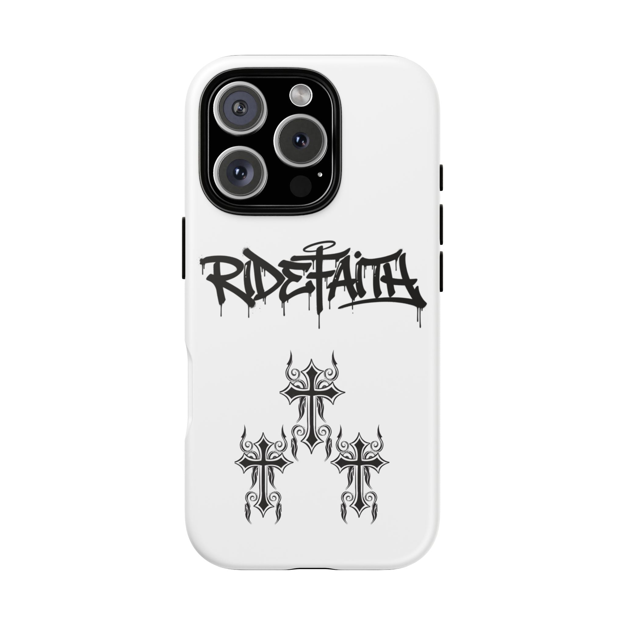 RideFaith Graffiti Tough Phone Case “WHITE”