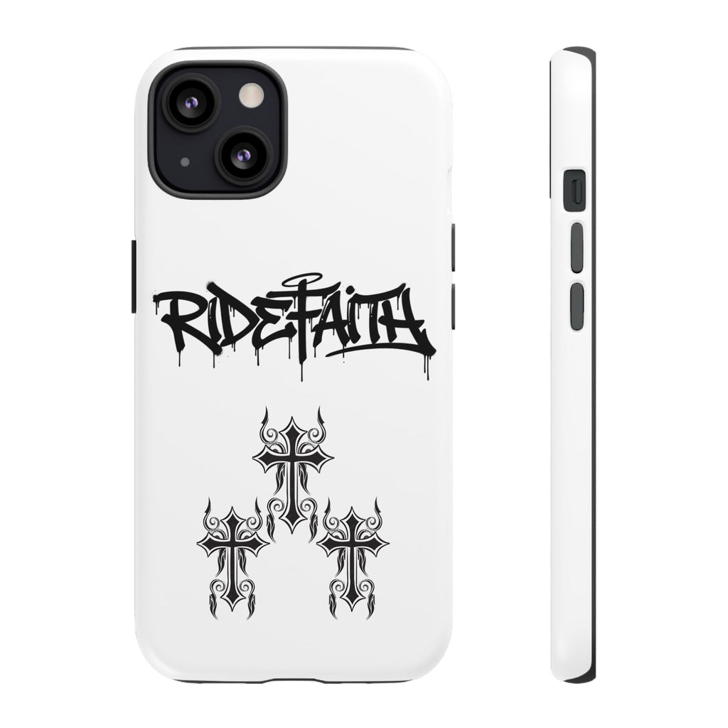 RideFaith Graffiti Tough Phone Case “WHITE”
