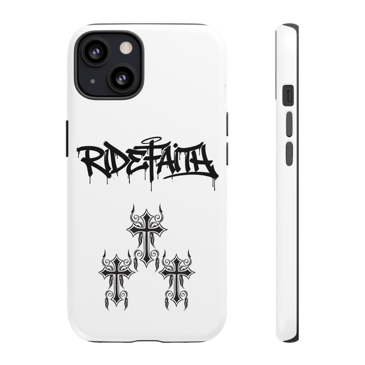RideFaith Graffiti Tough Phone Case “WHITE”