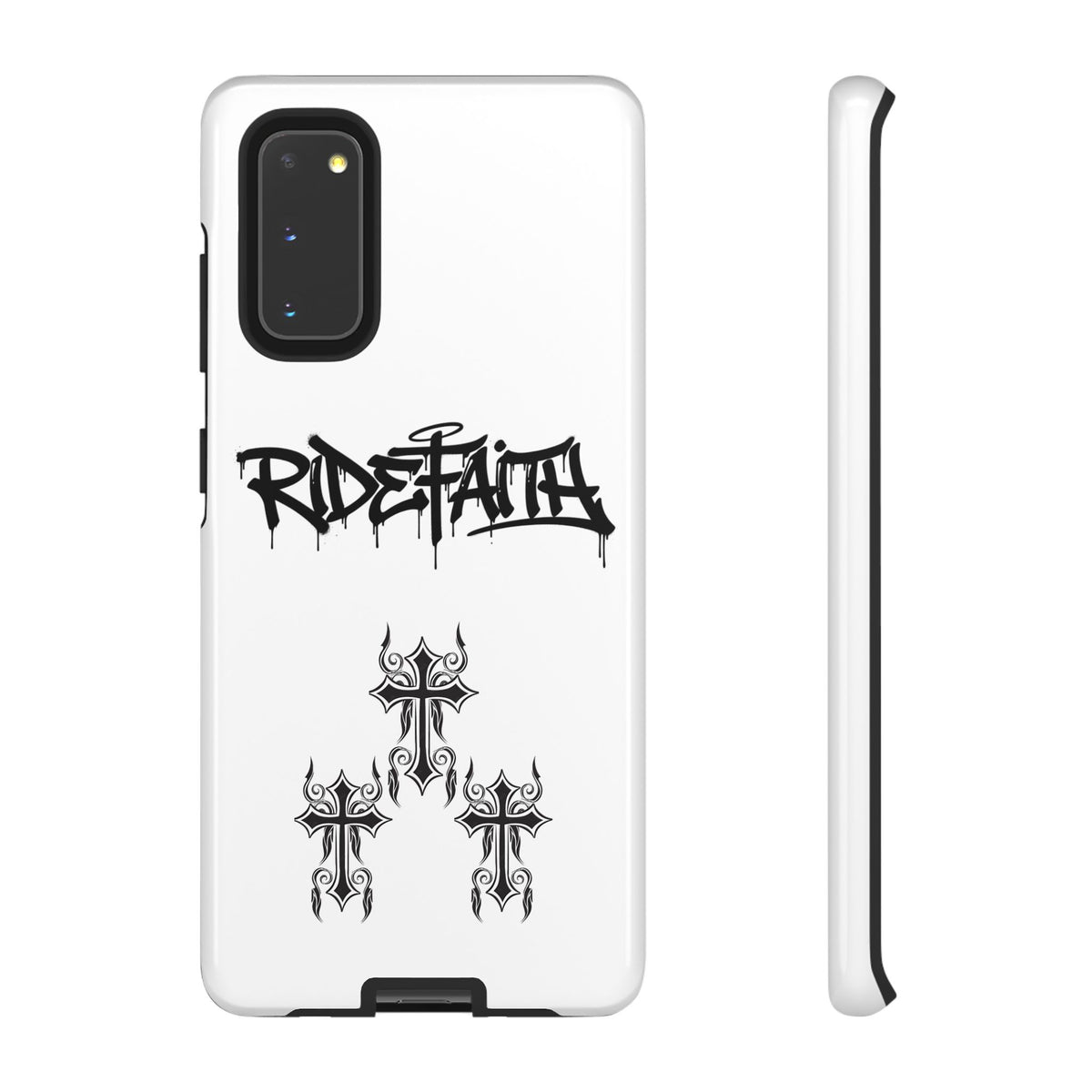 RideFaith Graffiti Tough Phone Case “WHITE”