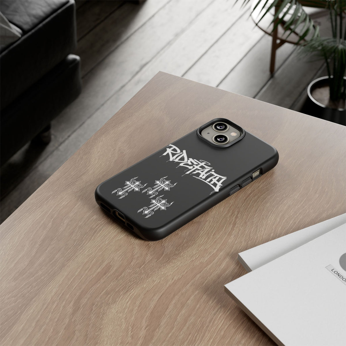 RideFaith Graffiti Tough Phone Case “BLACK”
