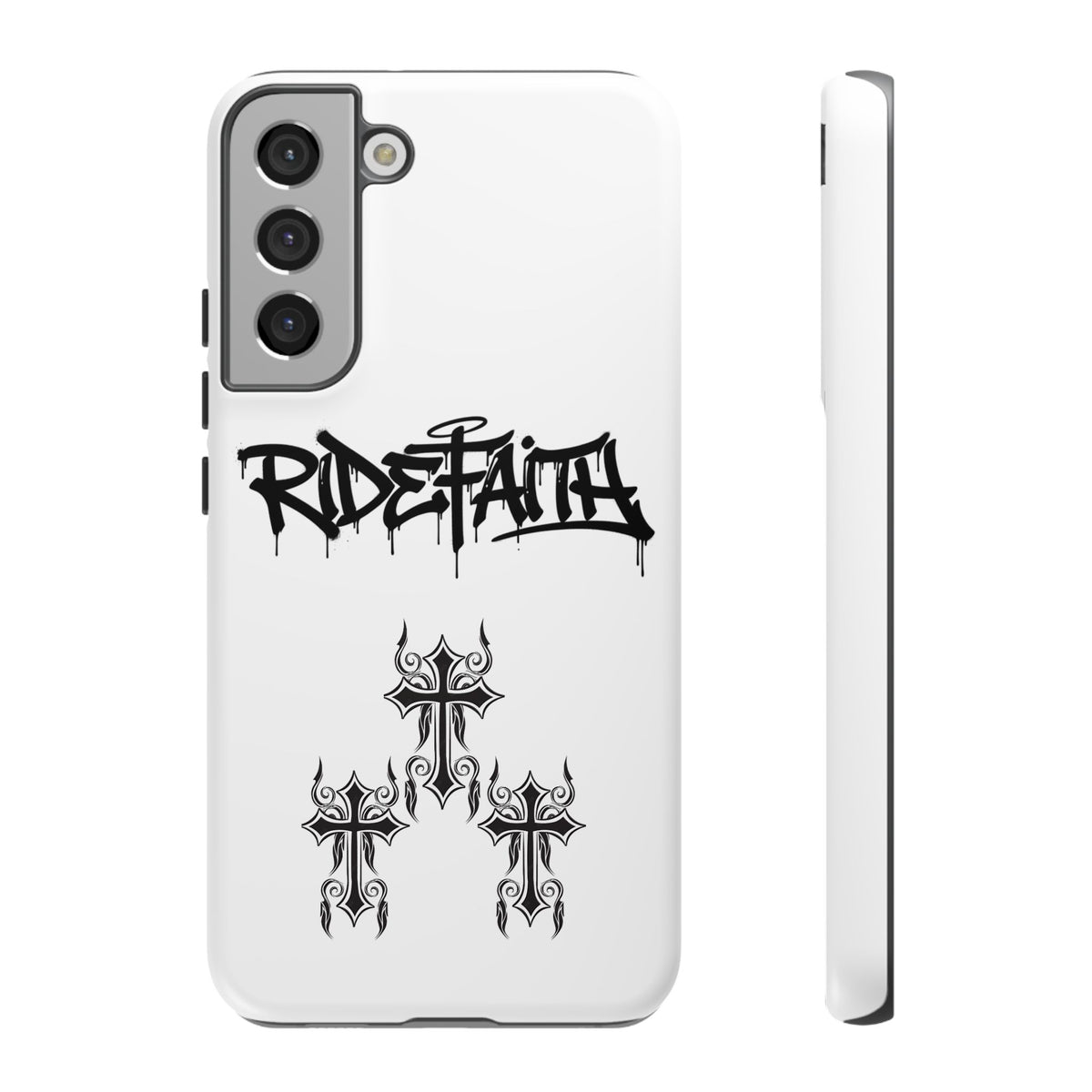 RideFaith Graffiti Tough Phone Case “WHITE”