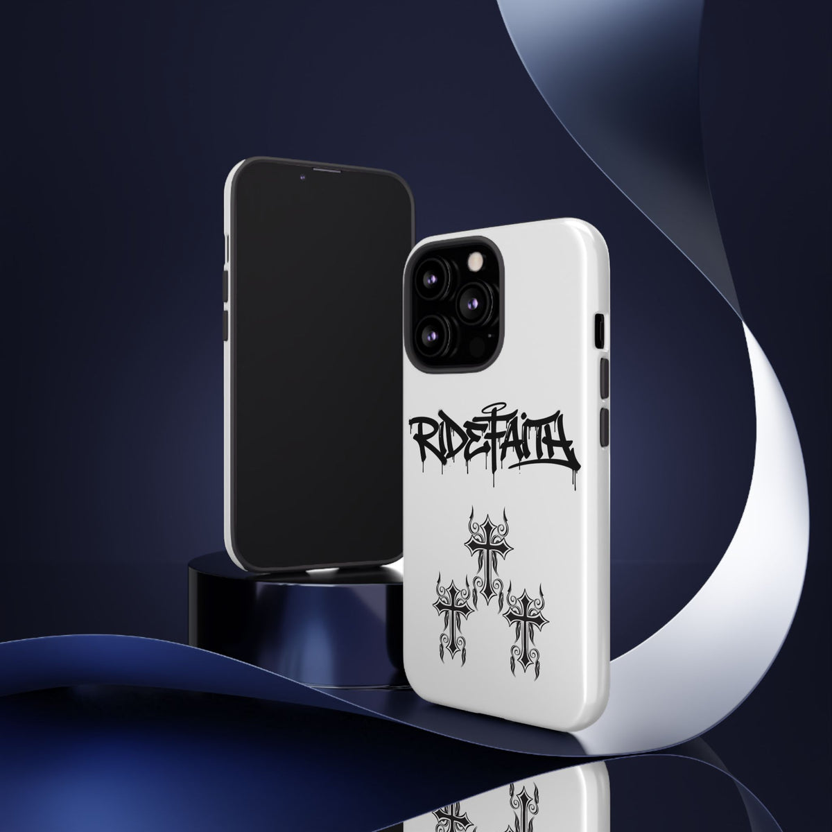 RideFaith Graffiti Tough Phone Case “WHITE”