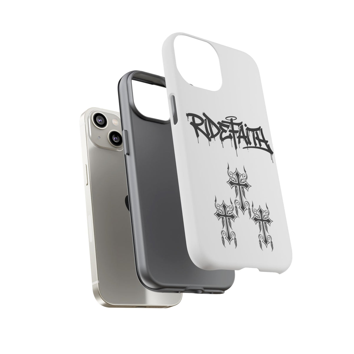 RideFaith Graffiti Tough Phone Case “WHITE”