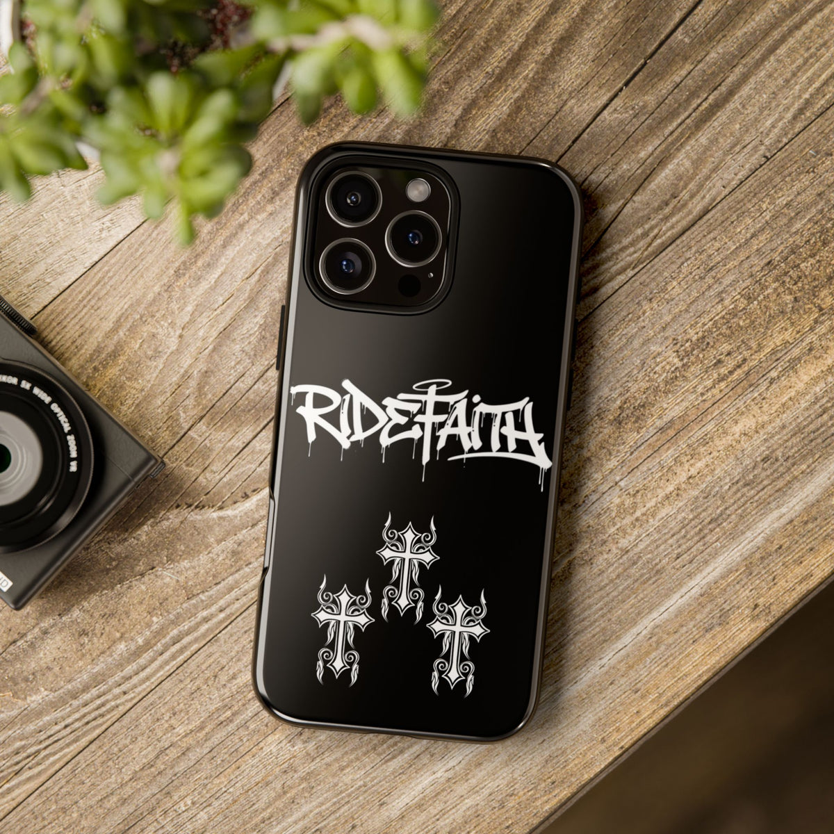 RideFaith Graffiti Tough Phone Case “BLACK”