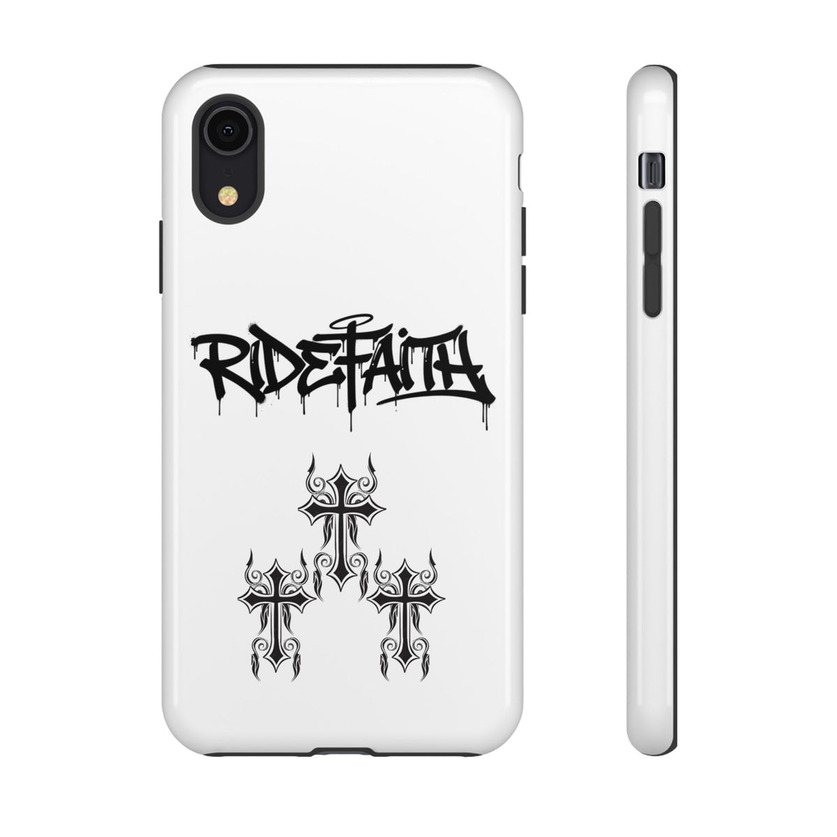 RideFaith Graffiti Tough Phone Case “WHITE”