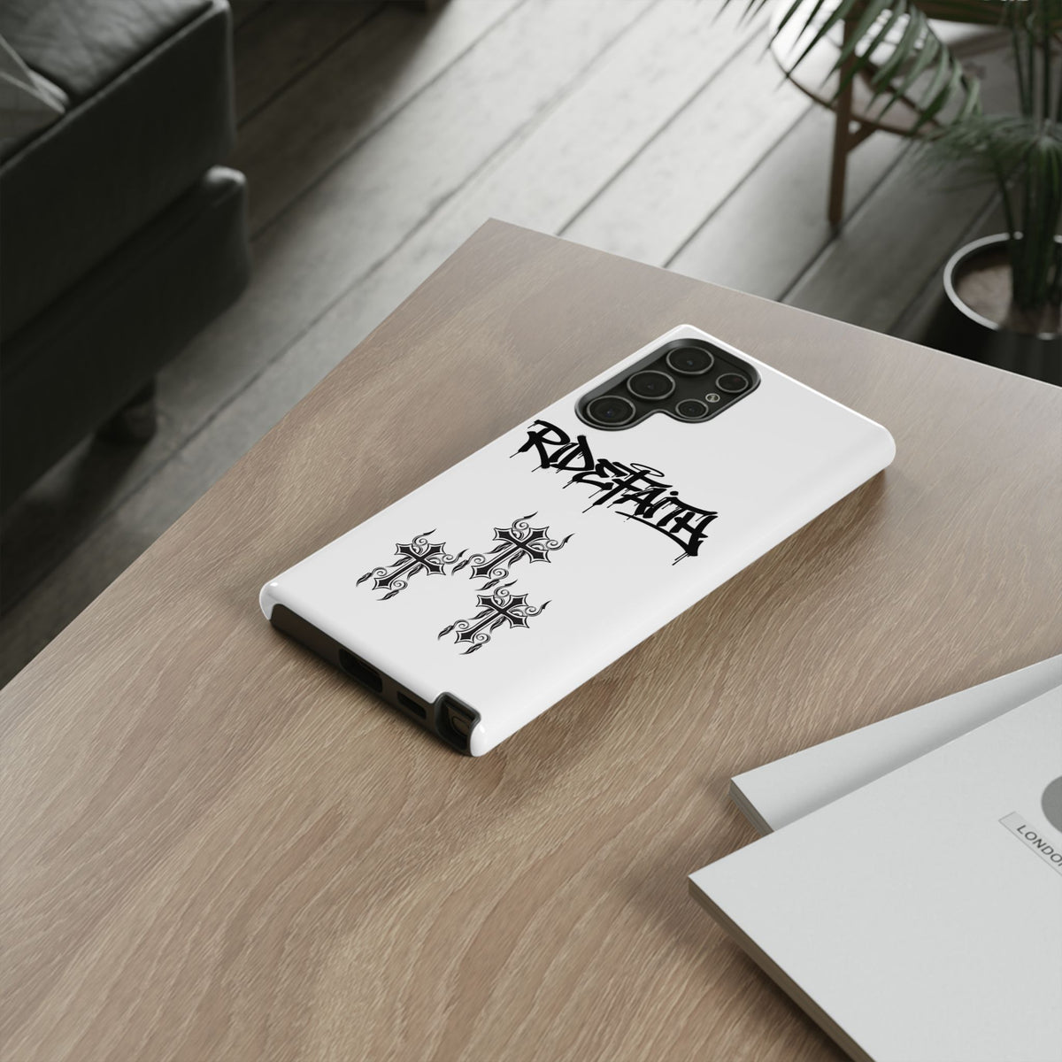 RideFaith Graffiti Tough Phone Case “WHITE”