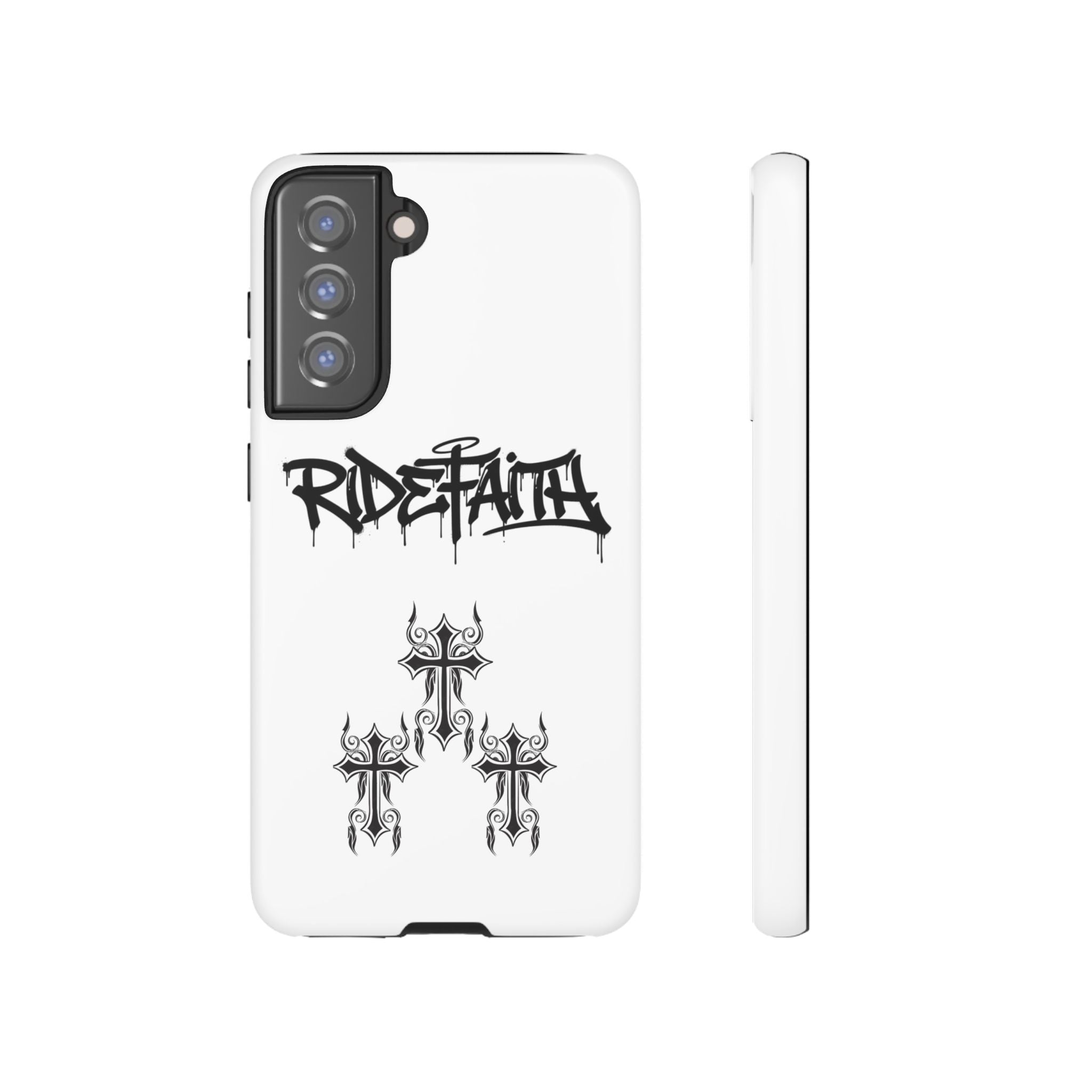 RideFaith Graffiti Tough Phone Case “WHITE”