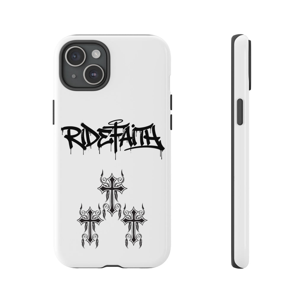 RideFaith Graffiti Tough Phone Case “WHITE”