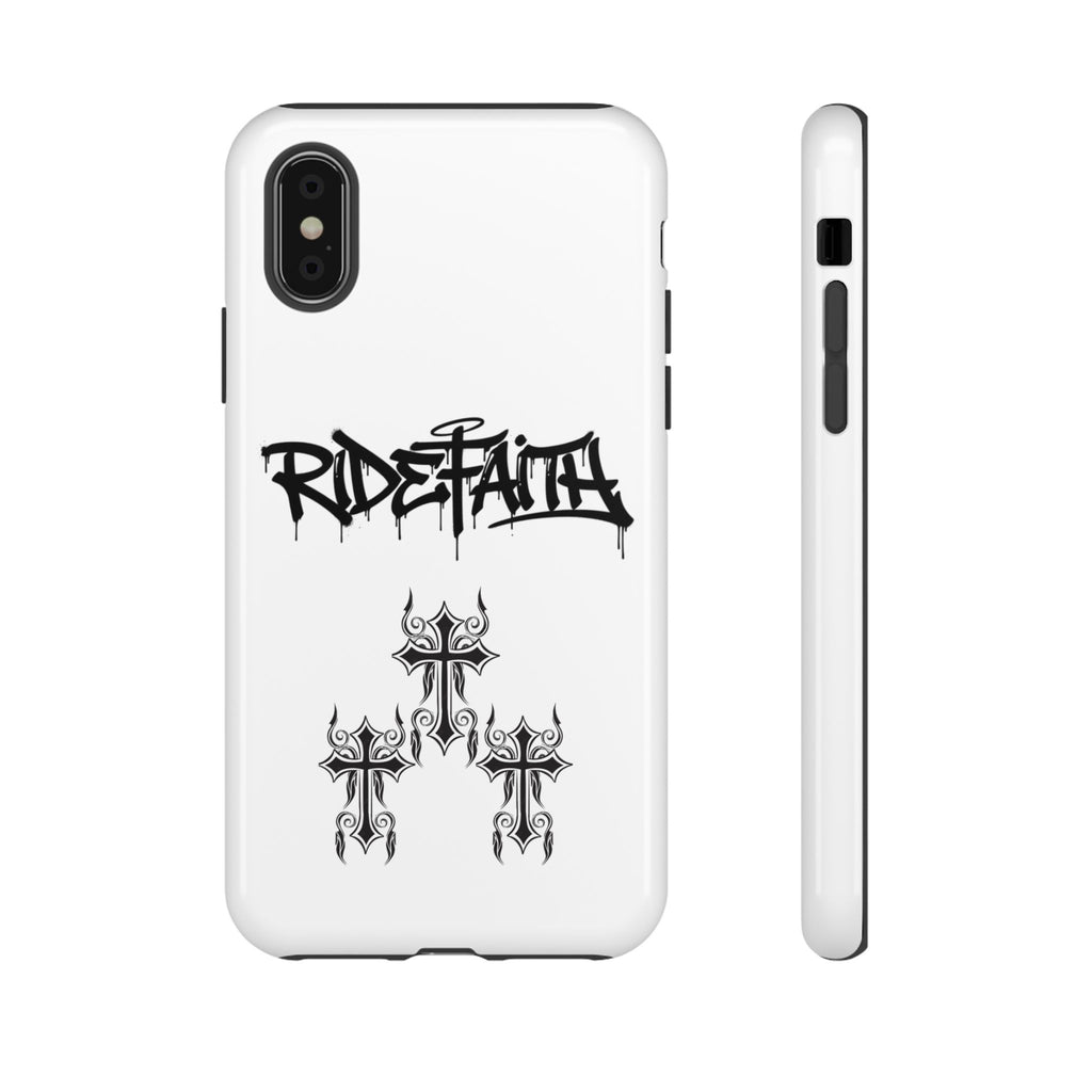 RideFaith Graffiti Tough Phone Case “WHITE”