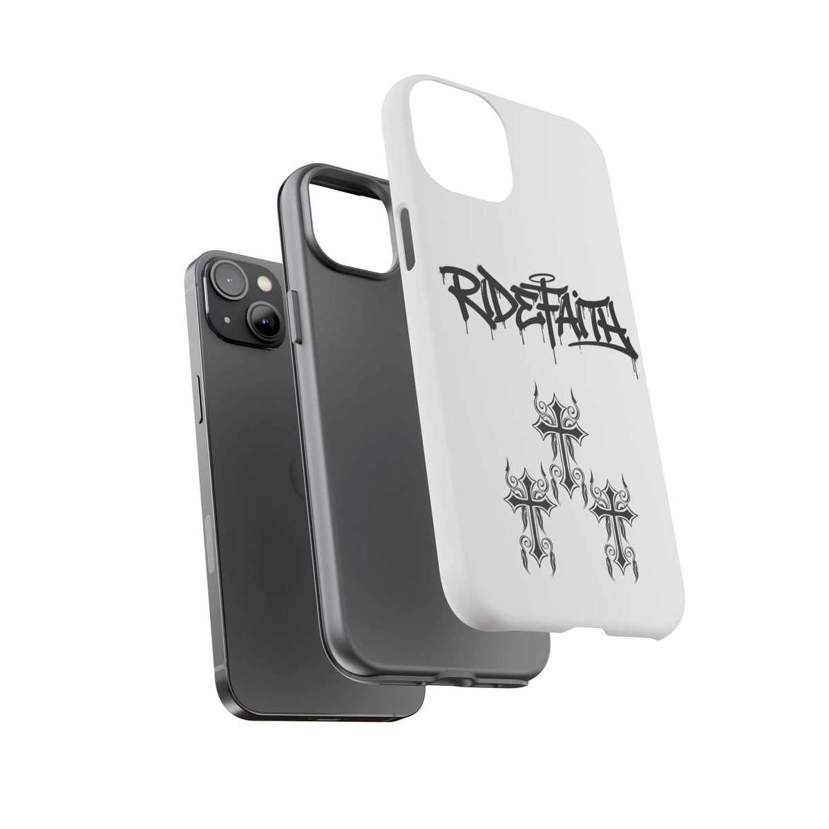 RideFaith Graffiti Tough Phone Case “WHITE”