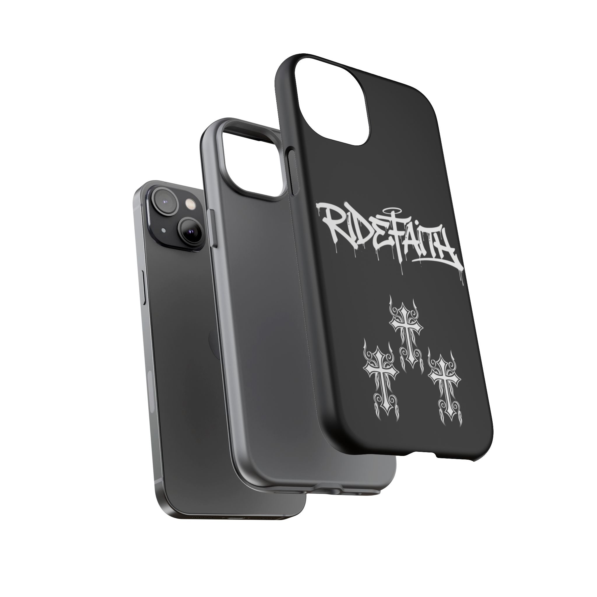 RideFaith Graffiti Tough Phone Case “BLACK”
