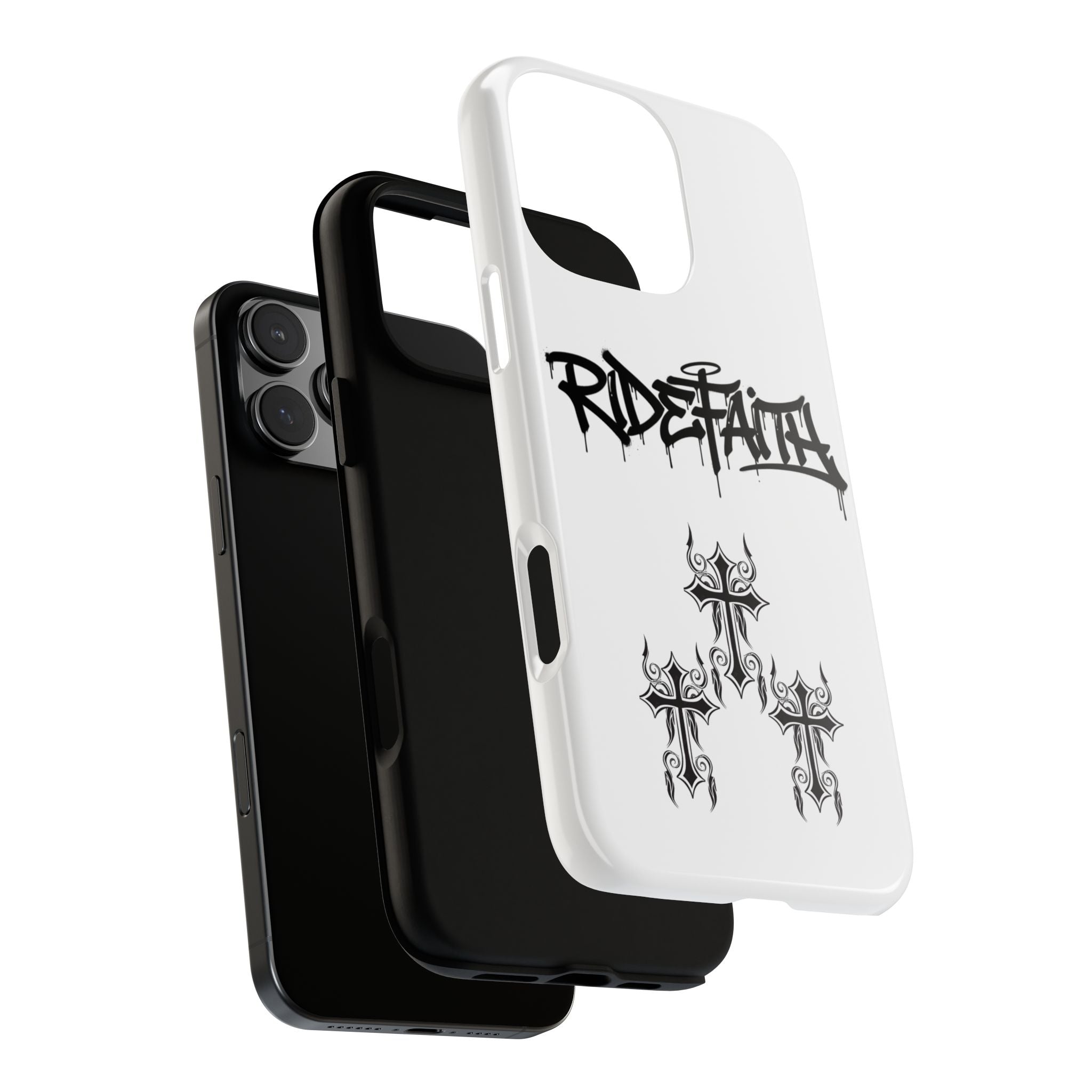RideFaith Graffiti Tough Phone Case “WHITE”