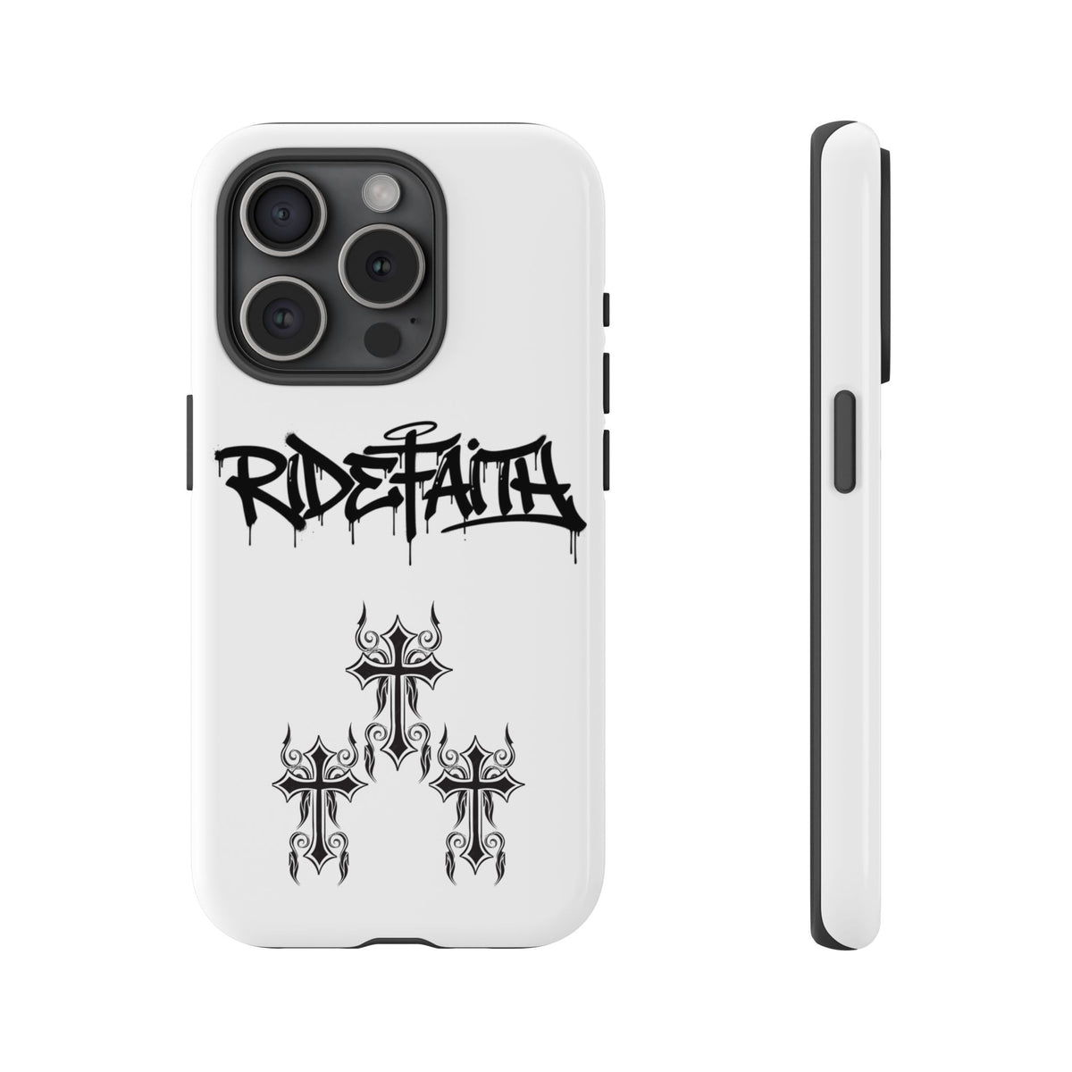 RideFaith Graffiti Tough Phone Case “WHITE”