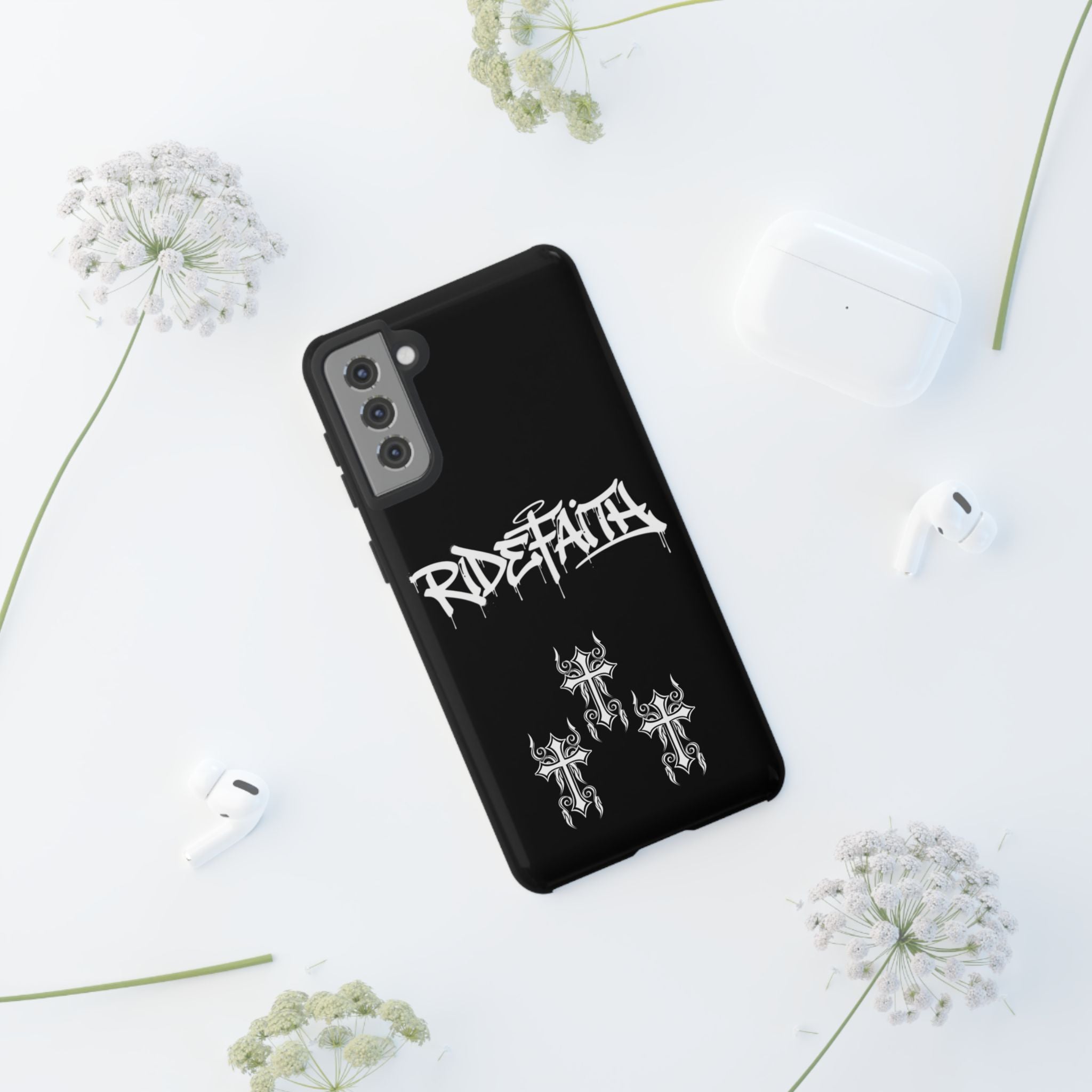 RideFaith Graffiti Tough Phone Case “BLACK”