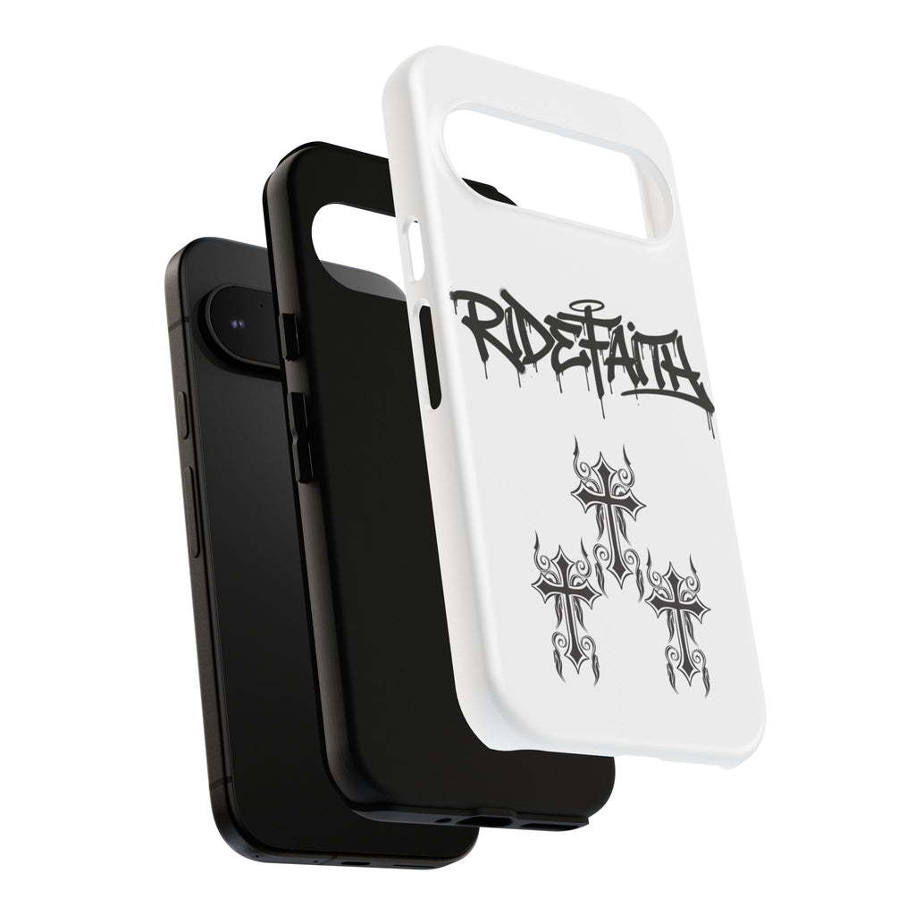 RideFaith Graffiti Tough Phone Case “WHITE”