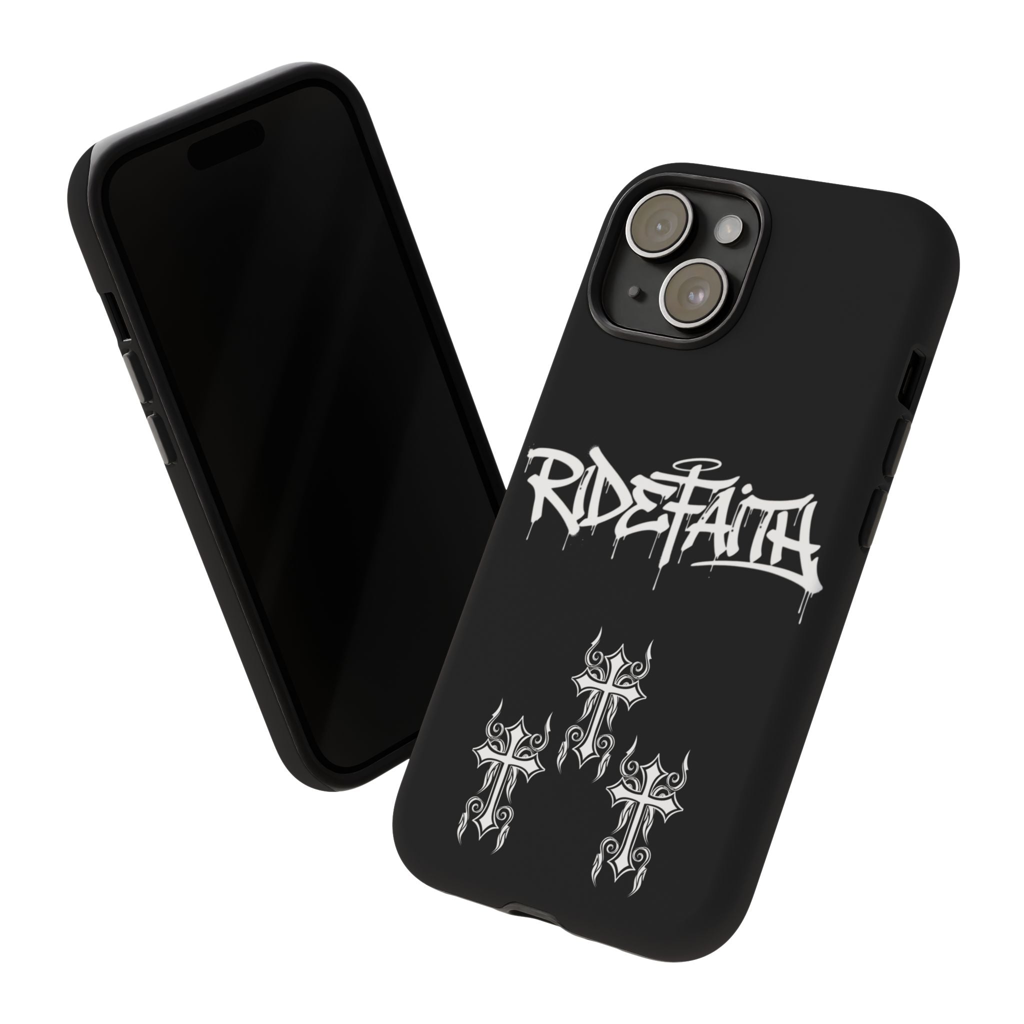 RideFaith Graffiti Tough Phone Case “BLACK”