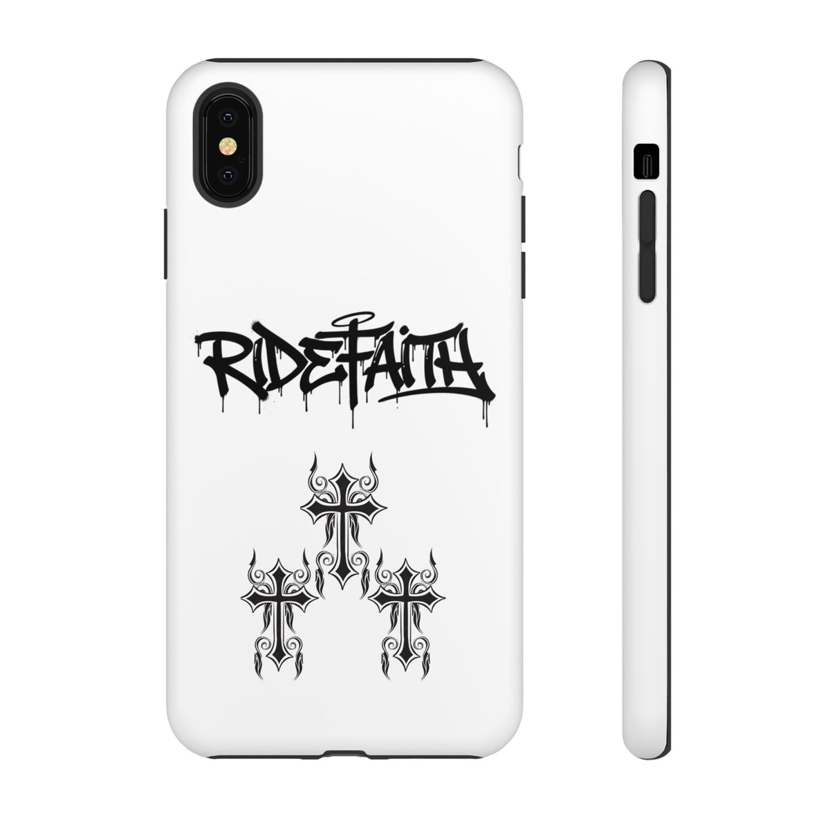 RideFaith Graffiti Tough Phone Case “WHITE”