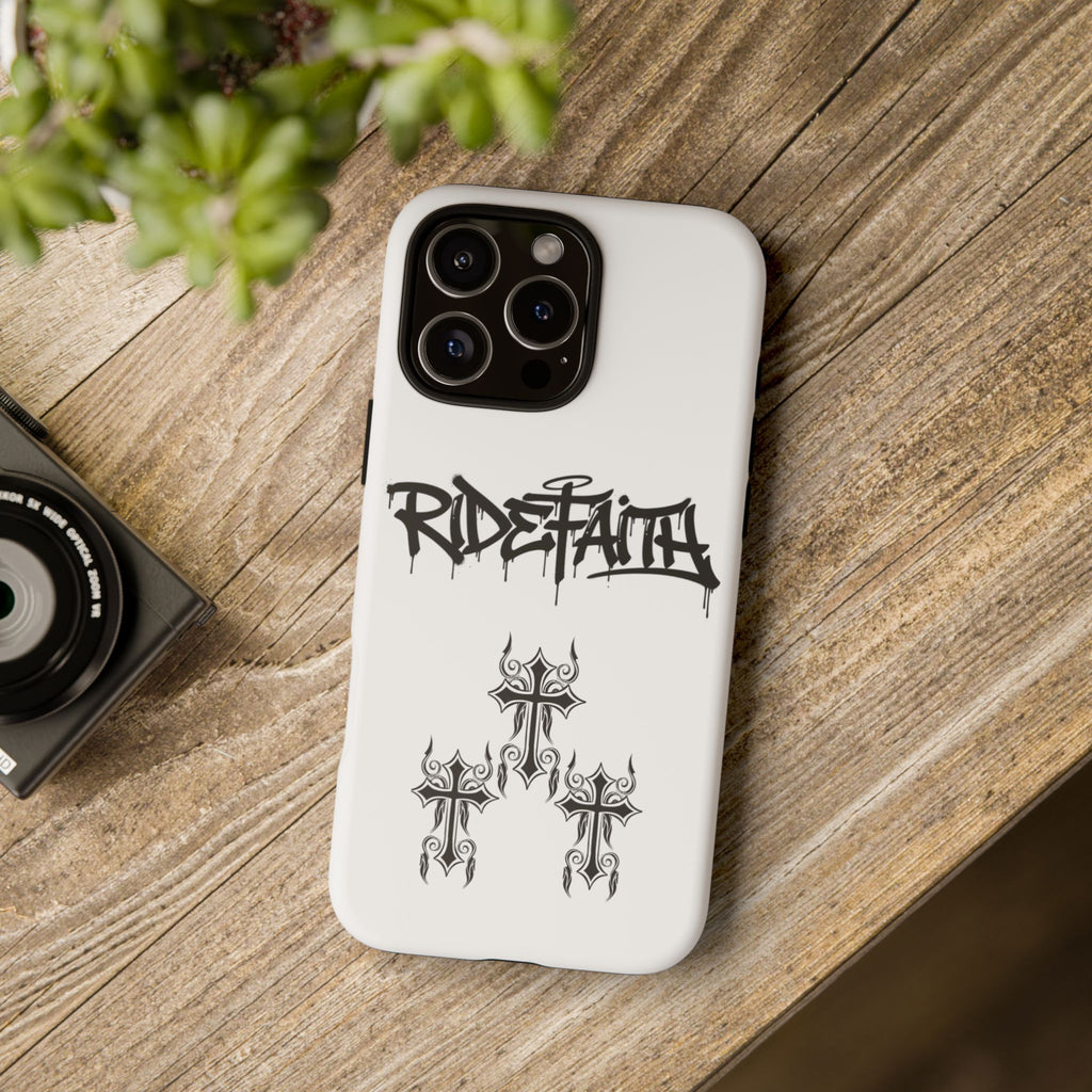 RideFaith Graffiti Tough Phone Case “WHITE”