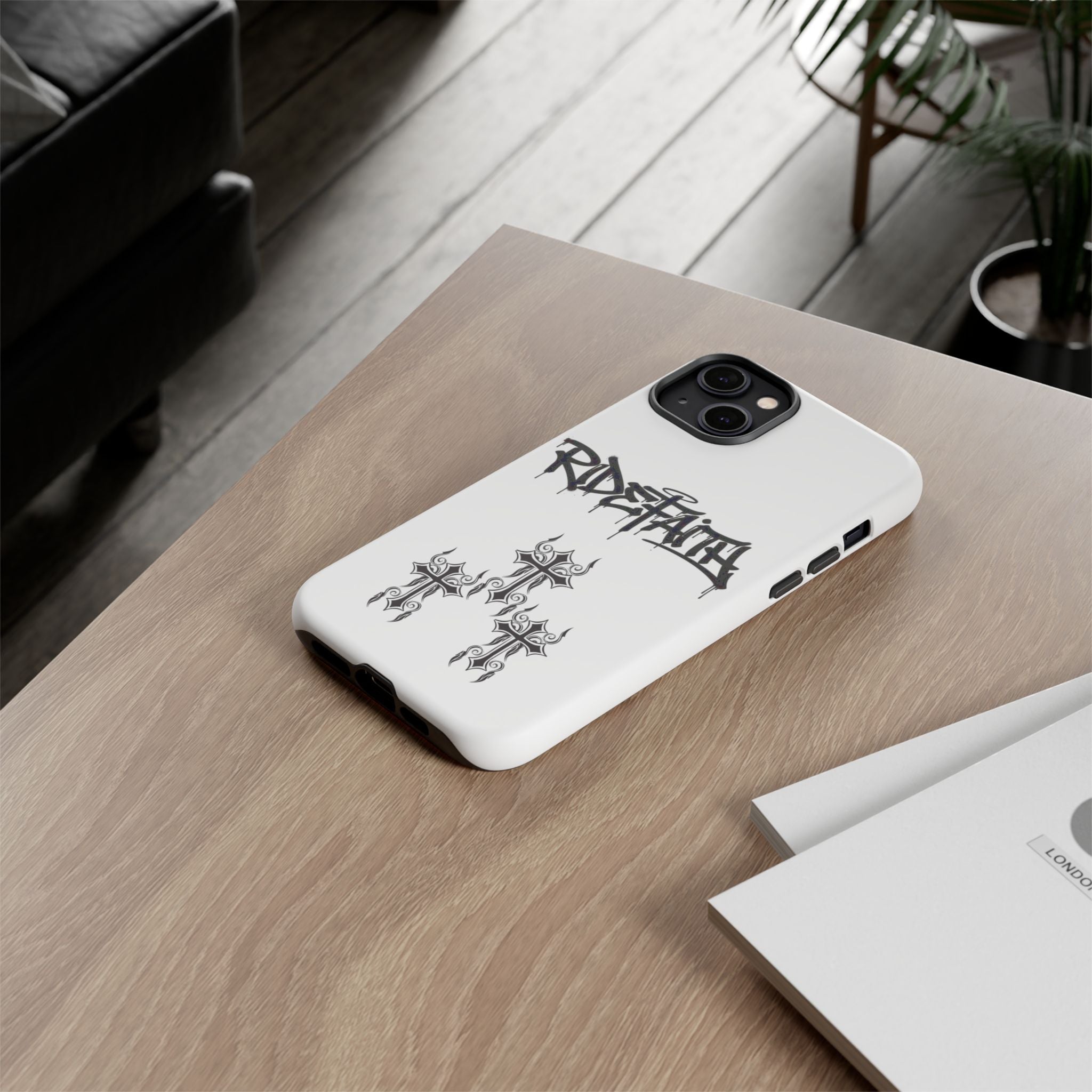 RideFaith Graffiti Tough Phone Case “WHITE”