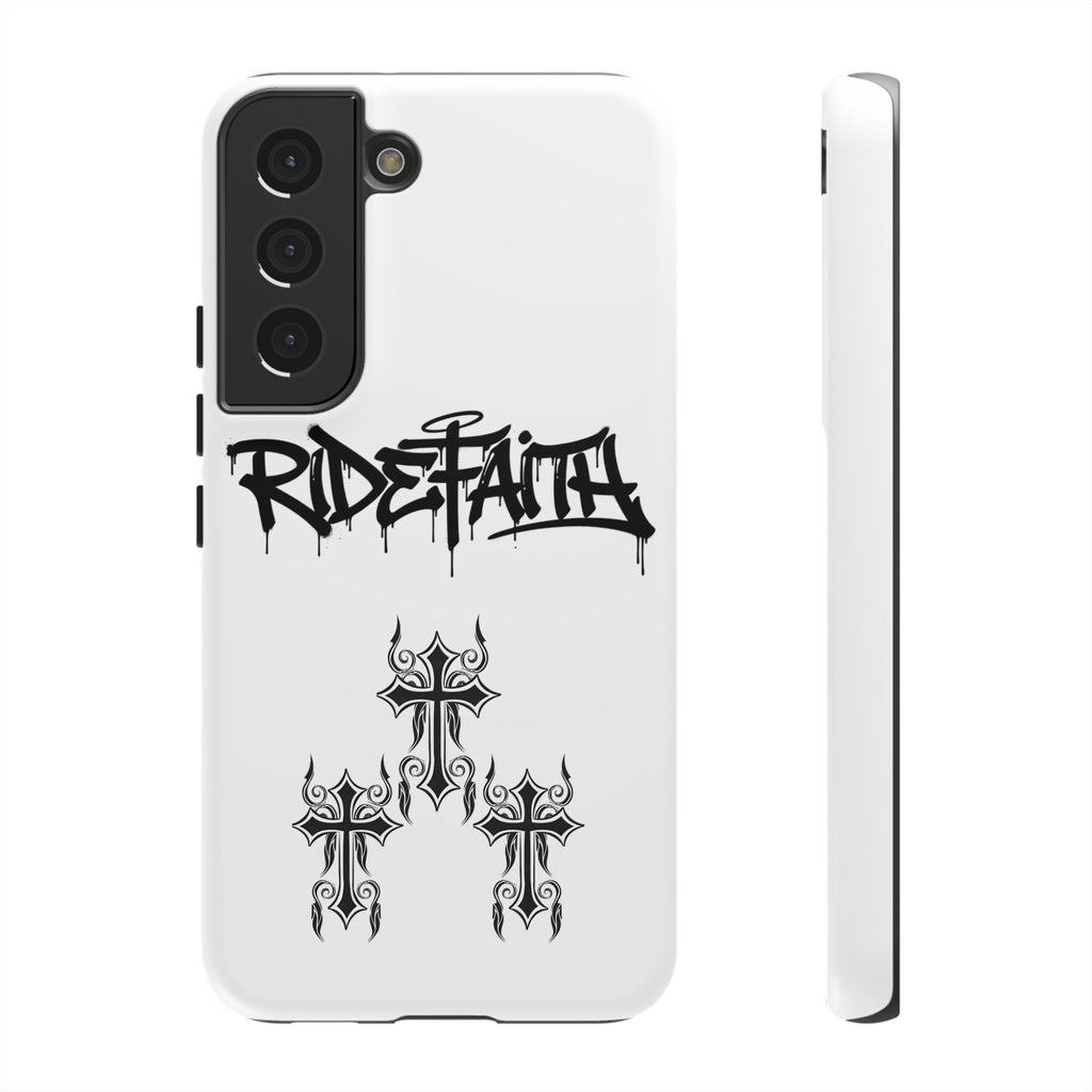 RideFaith Graffiti Tough Phone Case “WHITE”