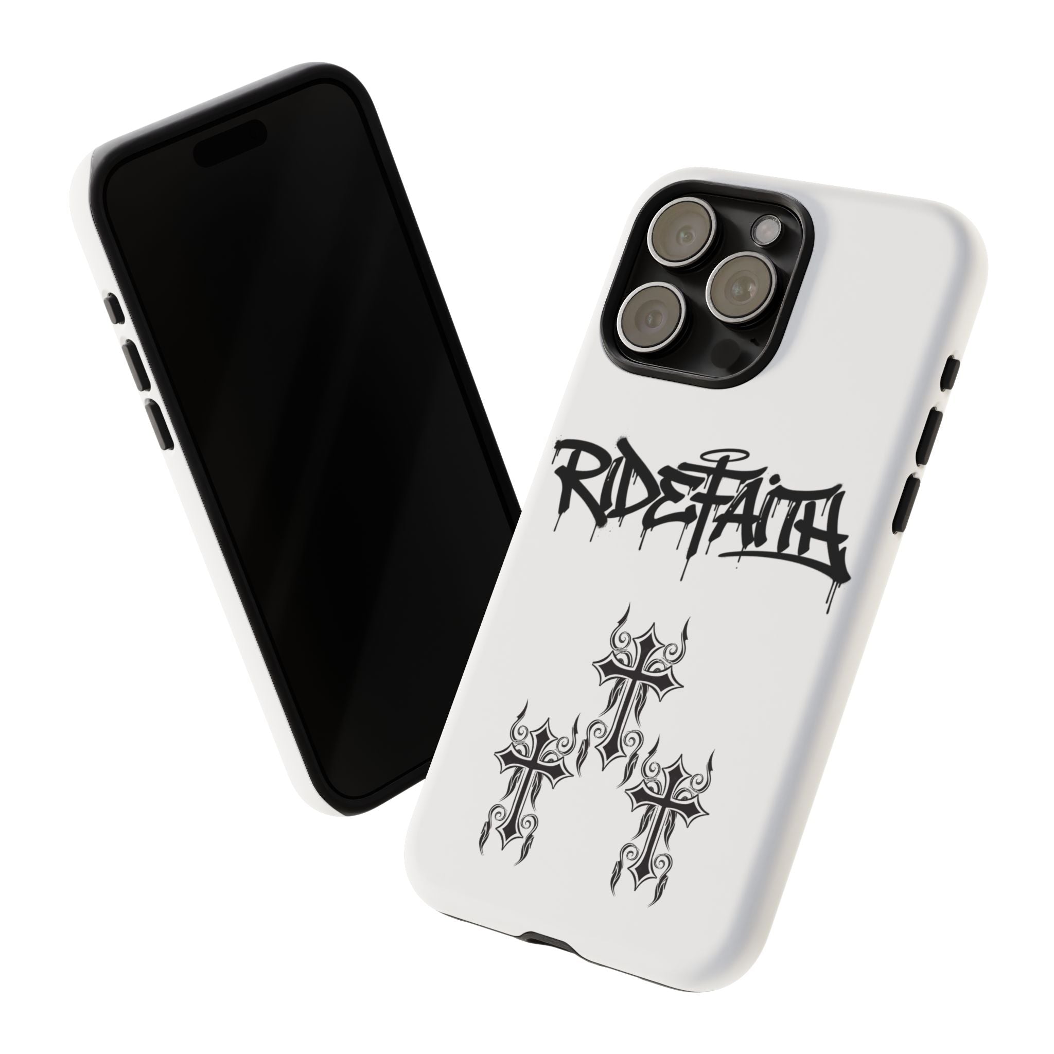 RideFaith Graffiti Tough Phone Case “WHITE”
