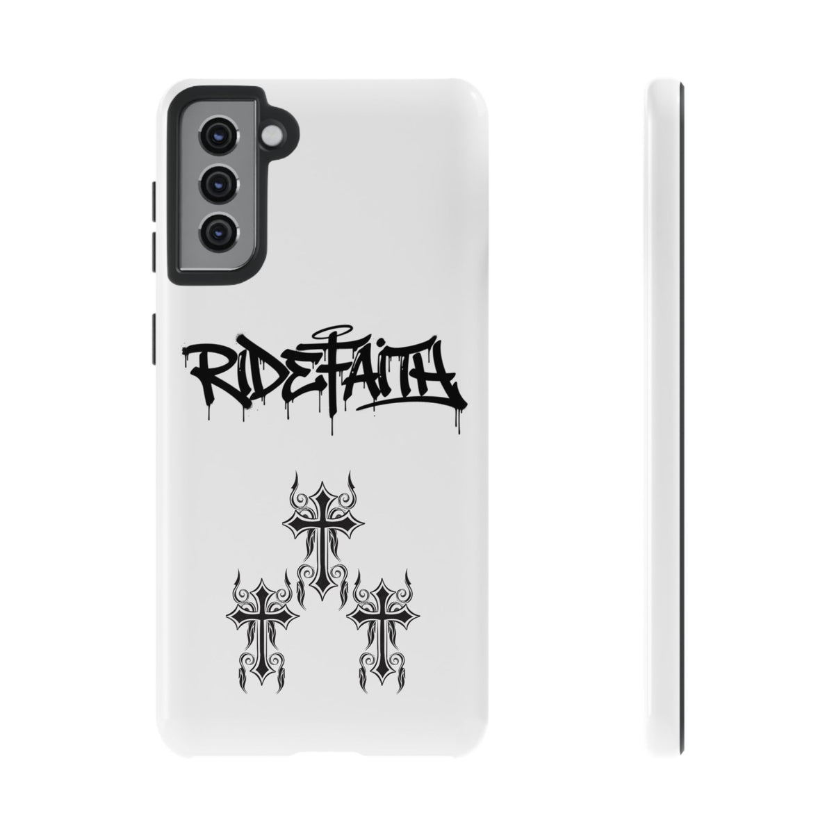 RideFaith Graffiti Tough Phone Case “WHITE”