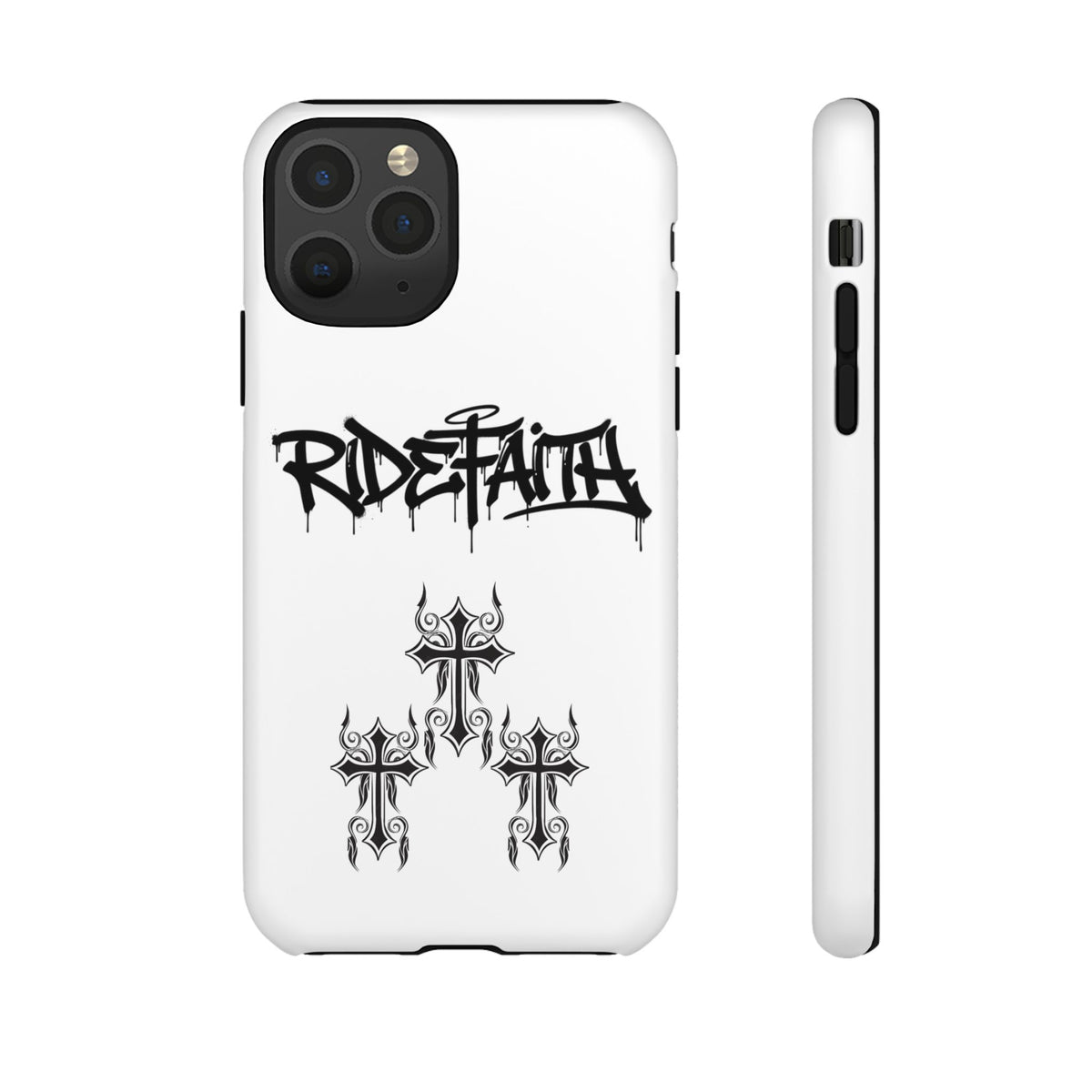 RideFaith Graffiti Tough Phone Case “WHITE”