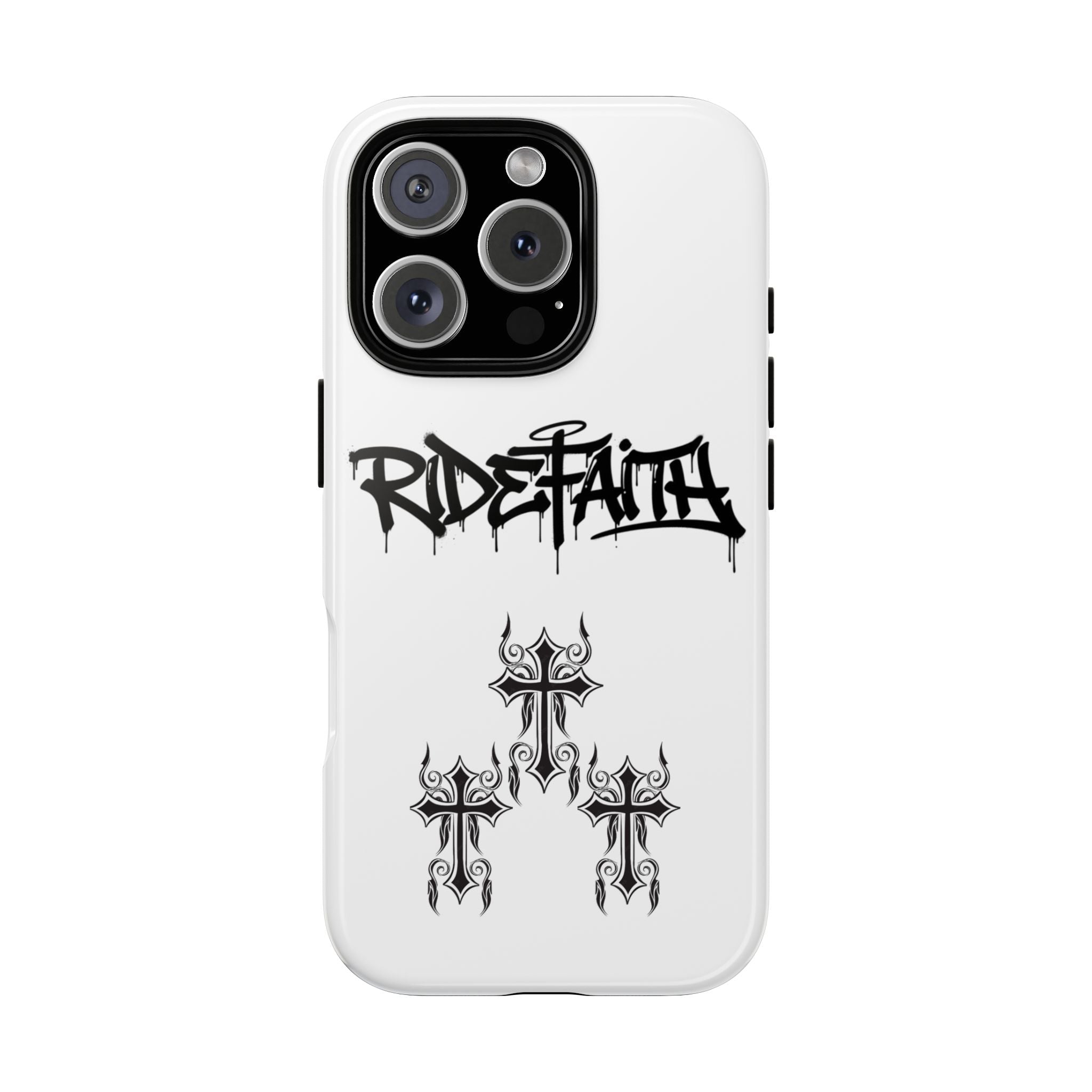 RideFaith Graffiti Tough Phone Case “WHITE”