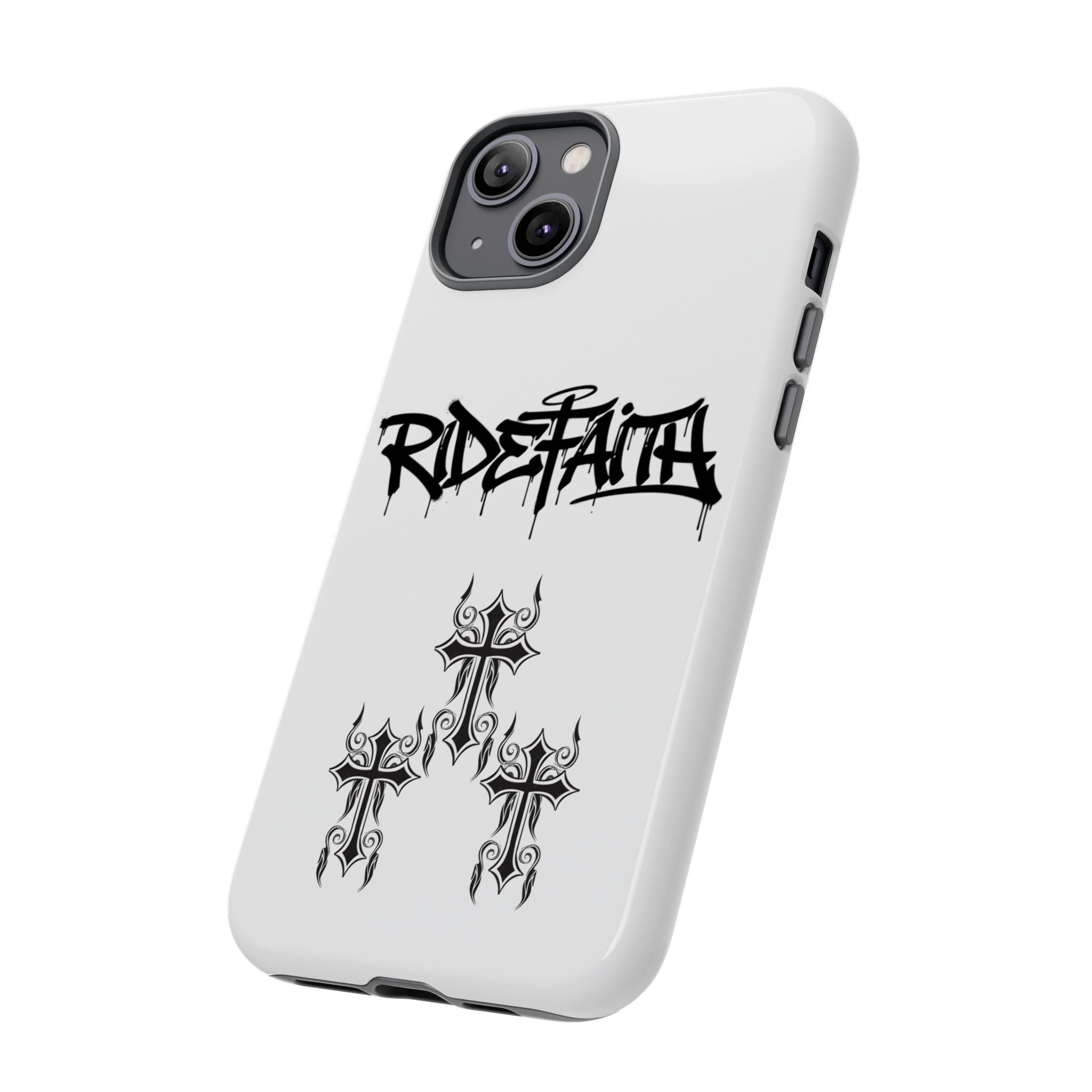 RideFaith Graffiti Tough Phone Case “WHITE”