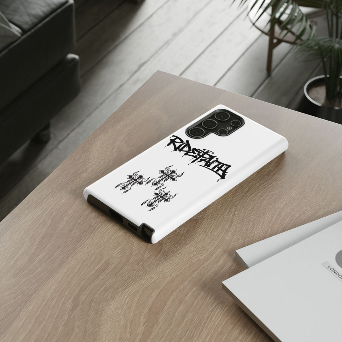RideFaith Graffiti Tough Phone Case “WHITE”