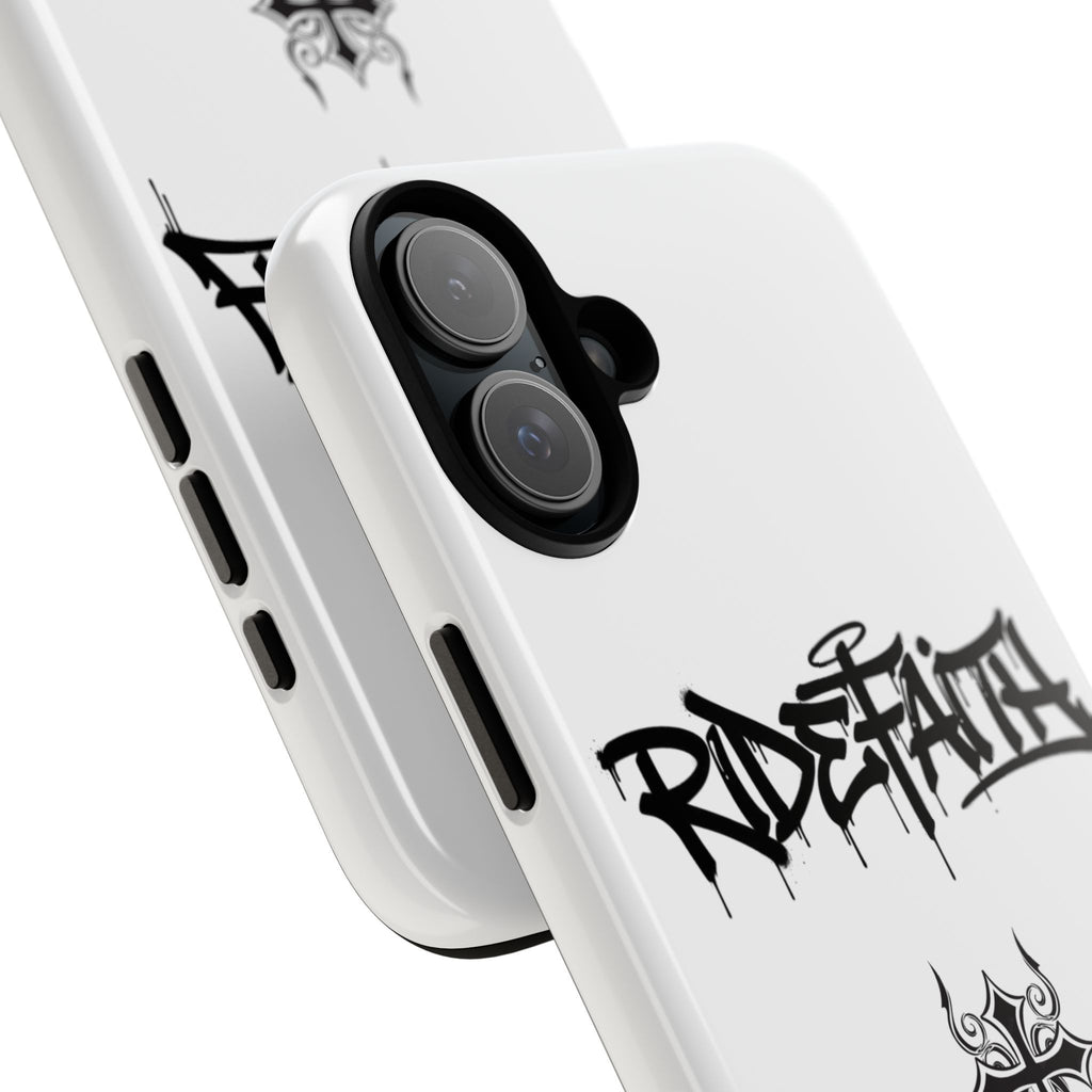 RideFaith Graffiti Tough Phone Case “WHITE”